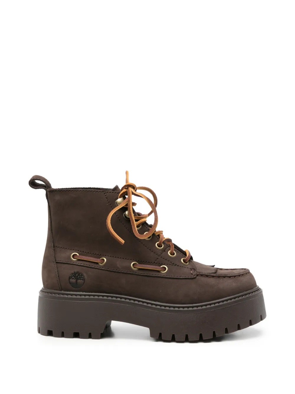 Lace-up platform boots