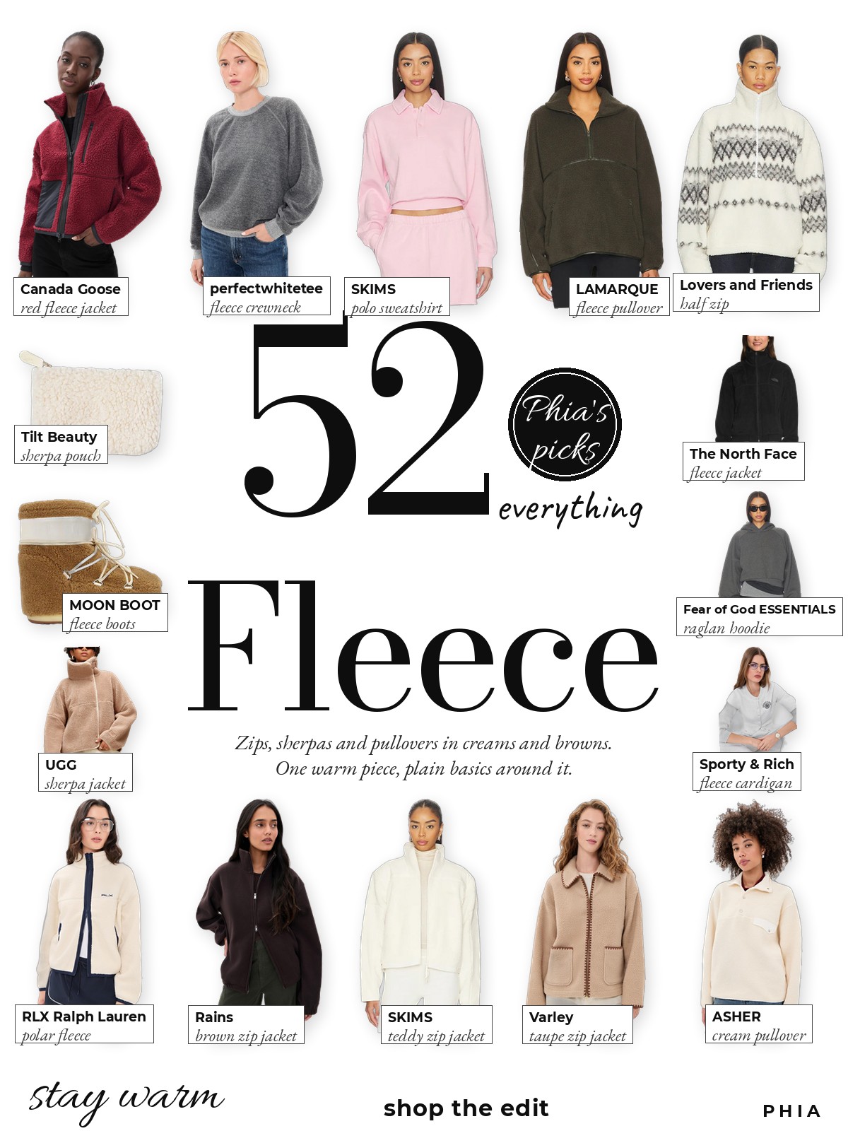 Fleece everything collage
