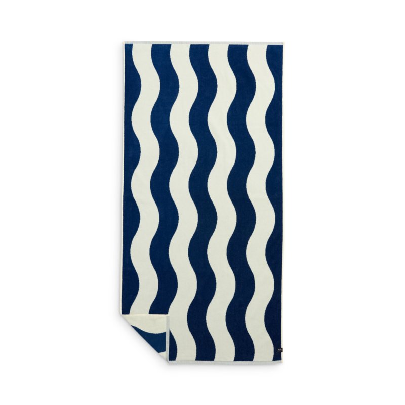 Wavy Stripe Beach Towel