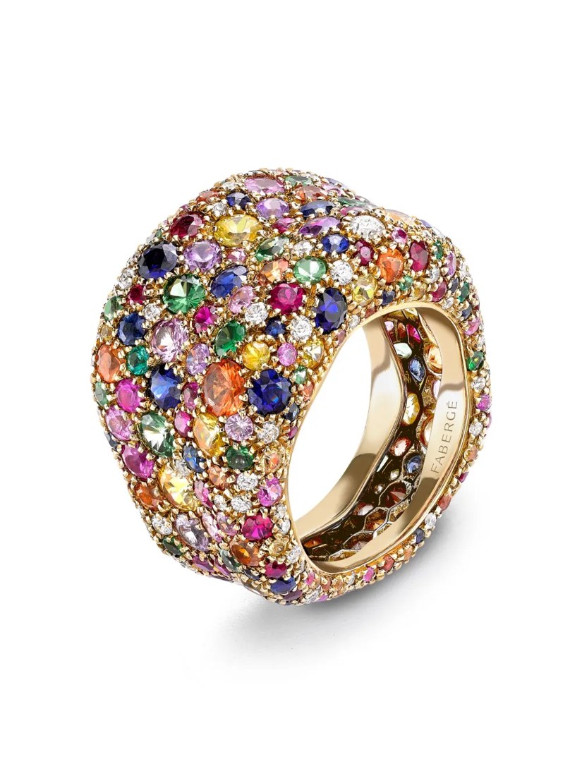 18kt yellow gold Emotion Grande ring