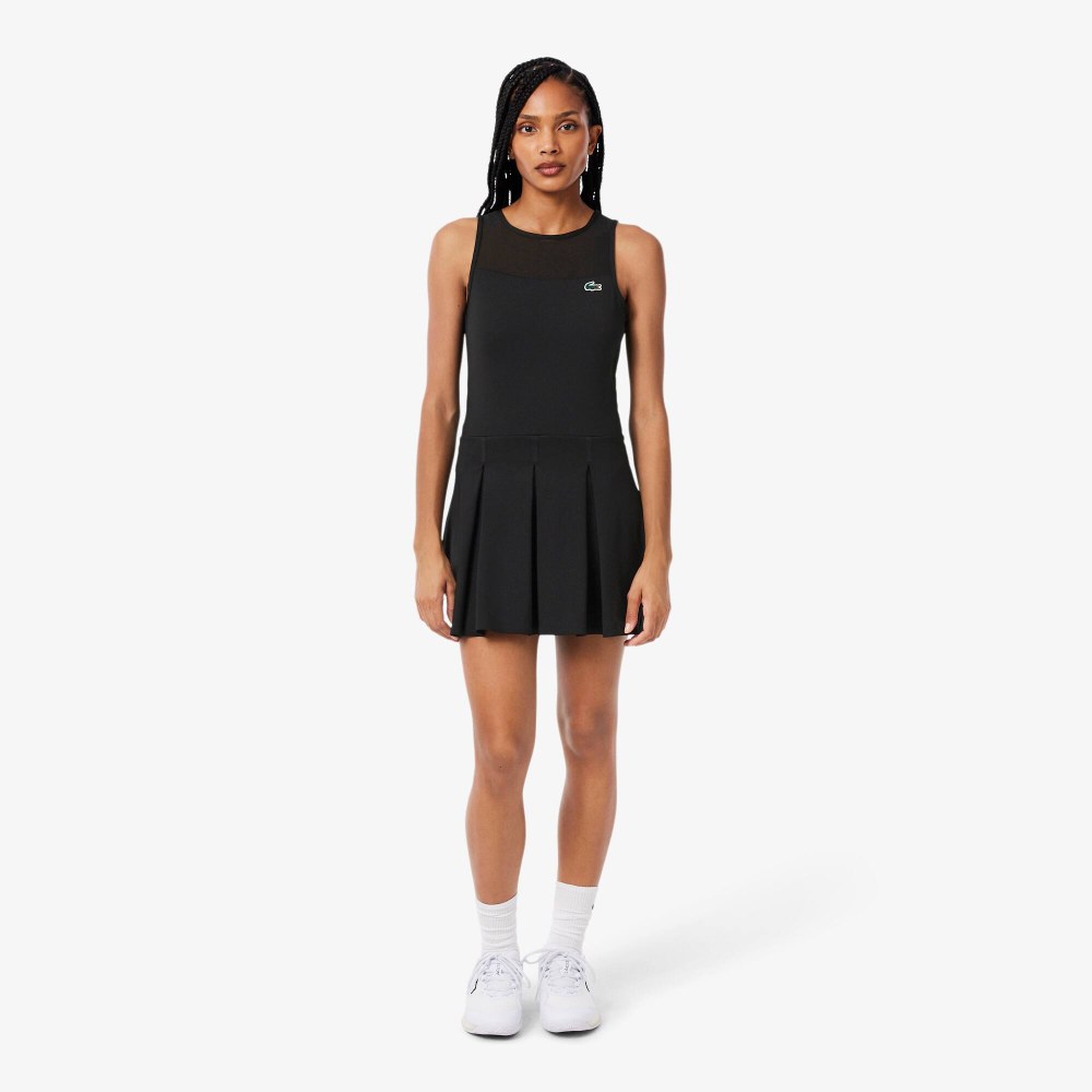 Dual Fabric Pleated Stretch Tennis Dress