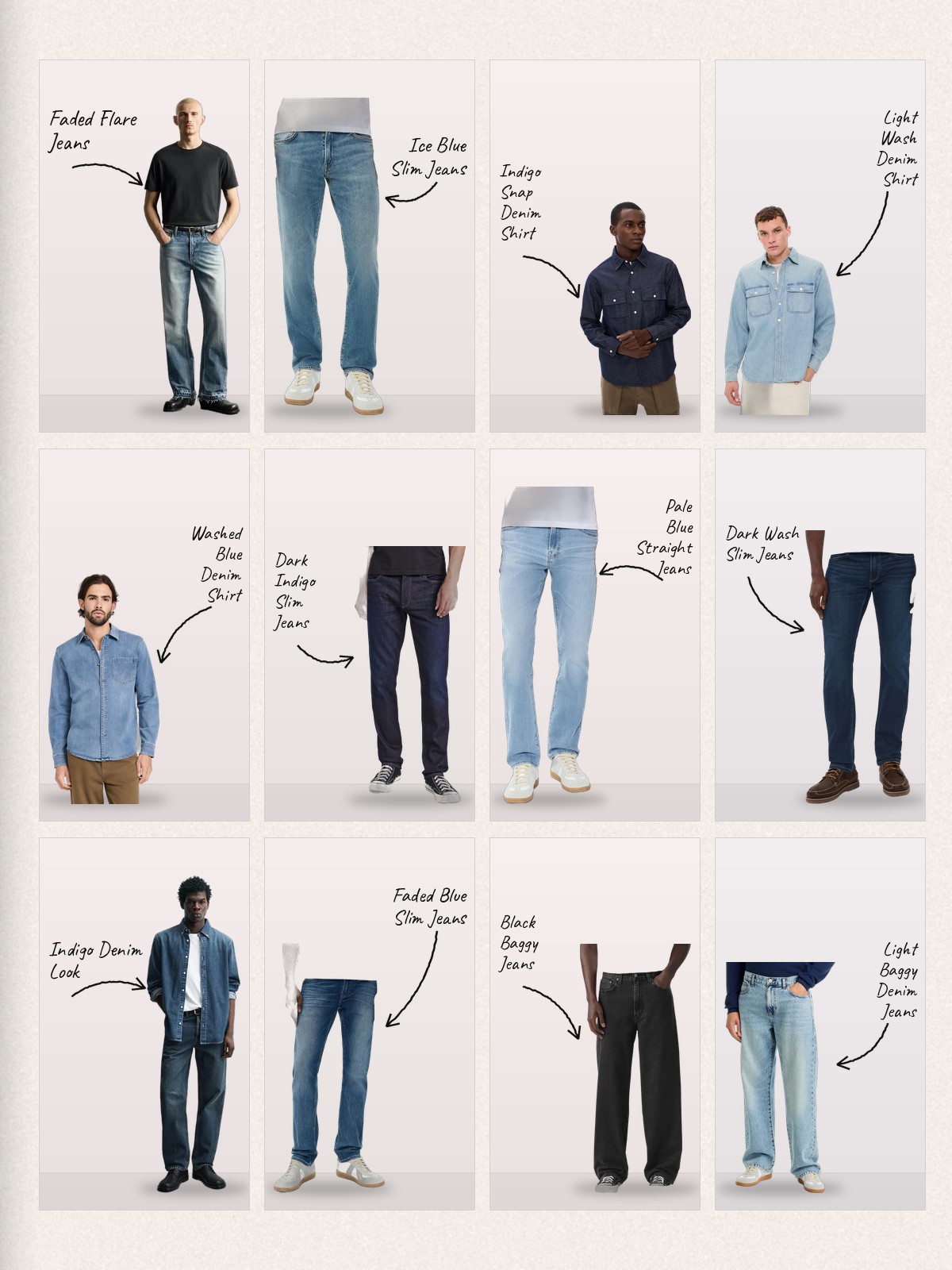 Cold Denim collage