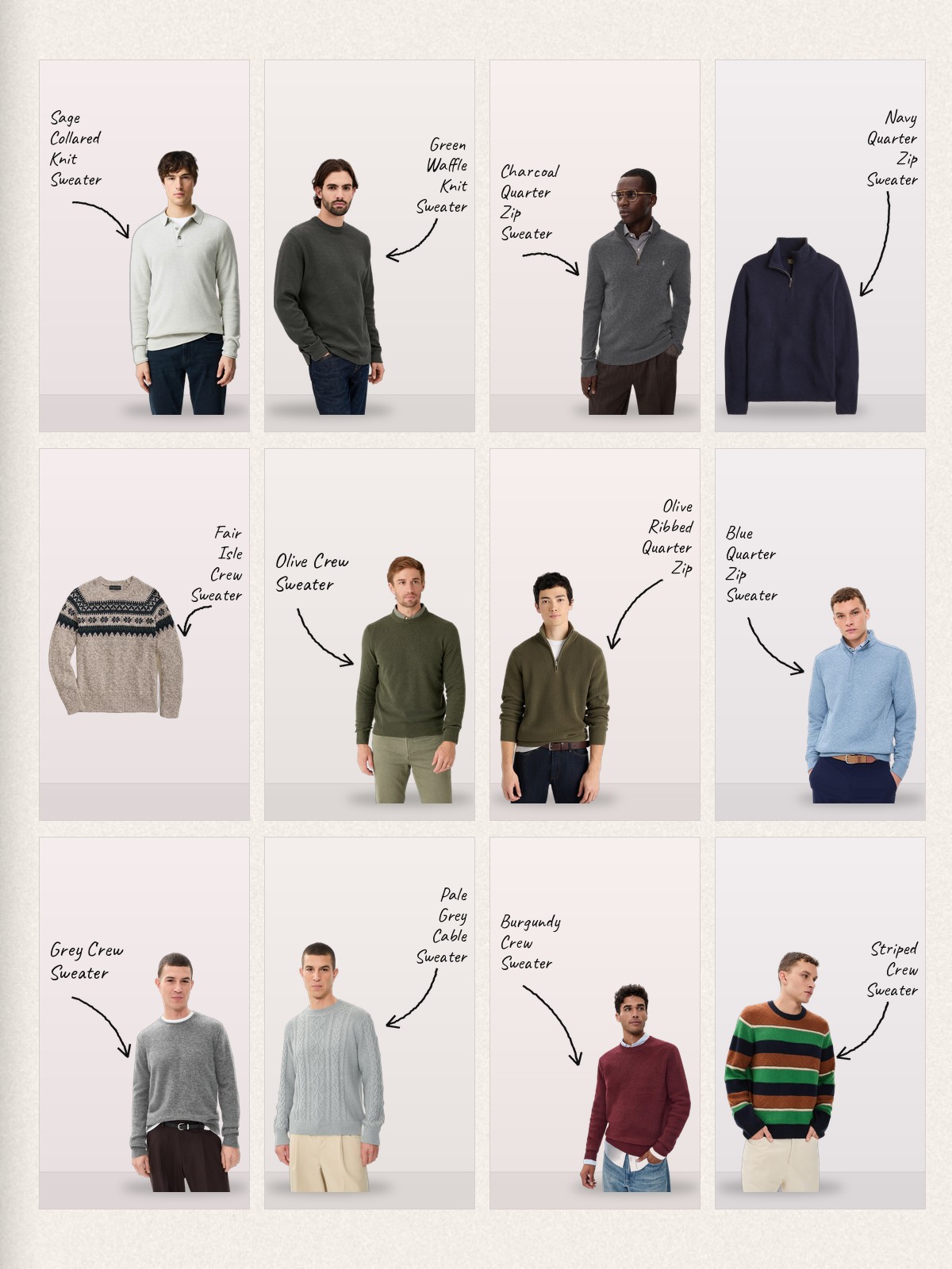 Comfort Knit collage