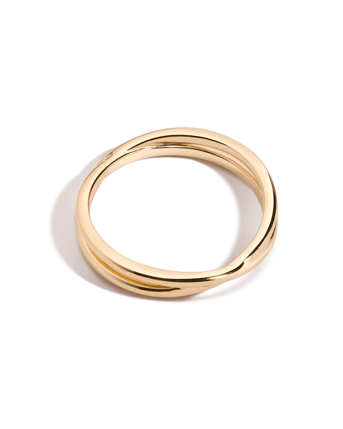 Crossover Ring in 14k Yellow Gold