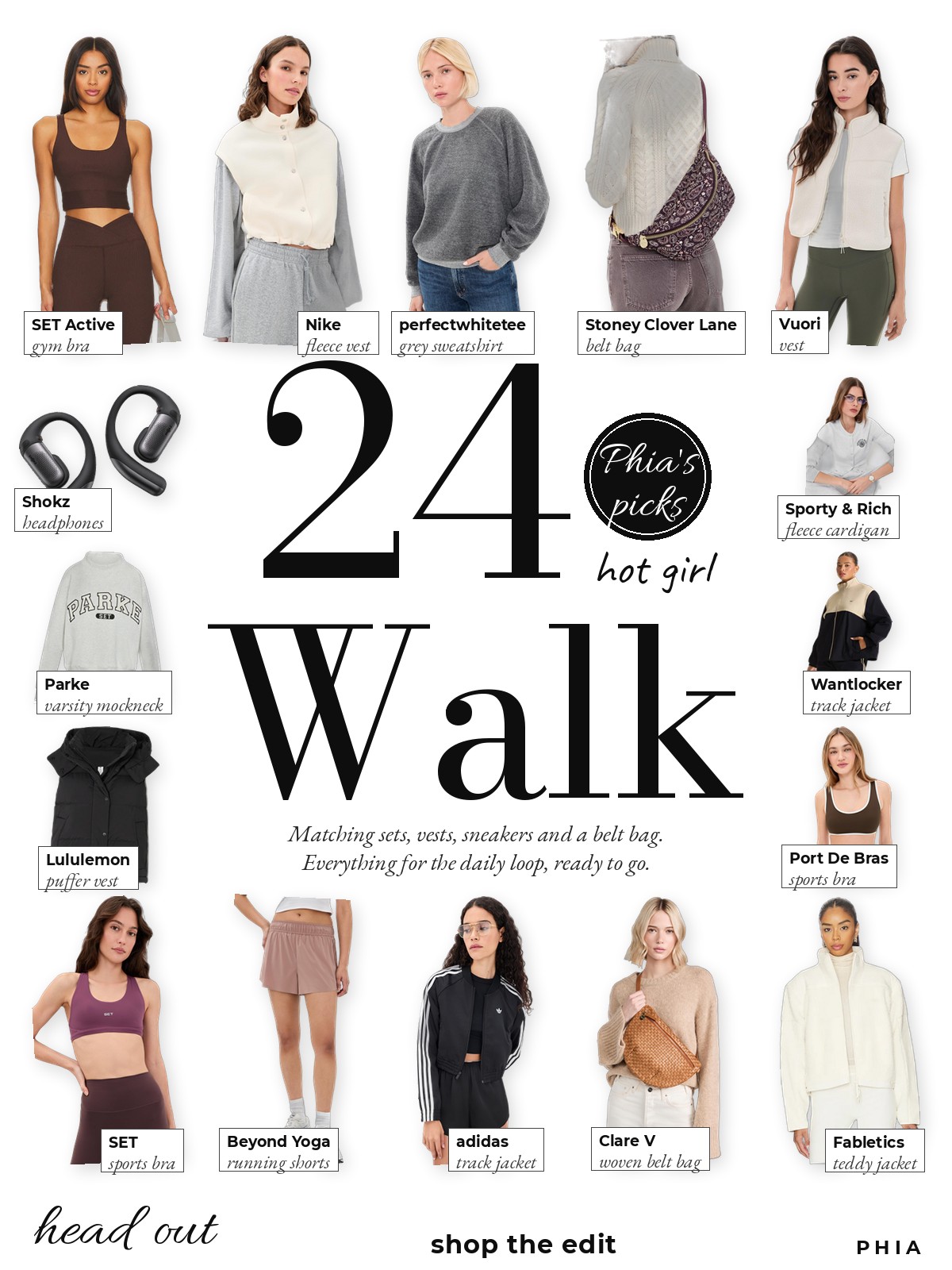 Hot Girl Walk collage