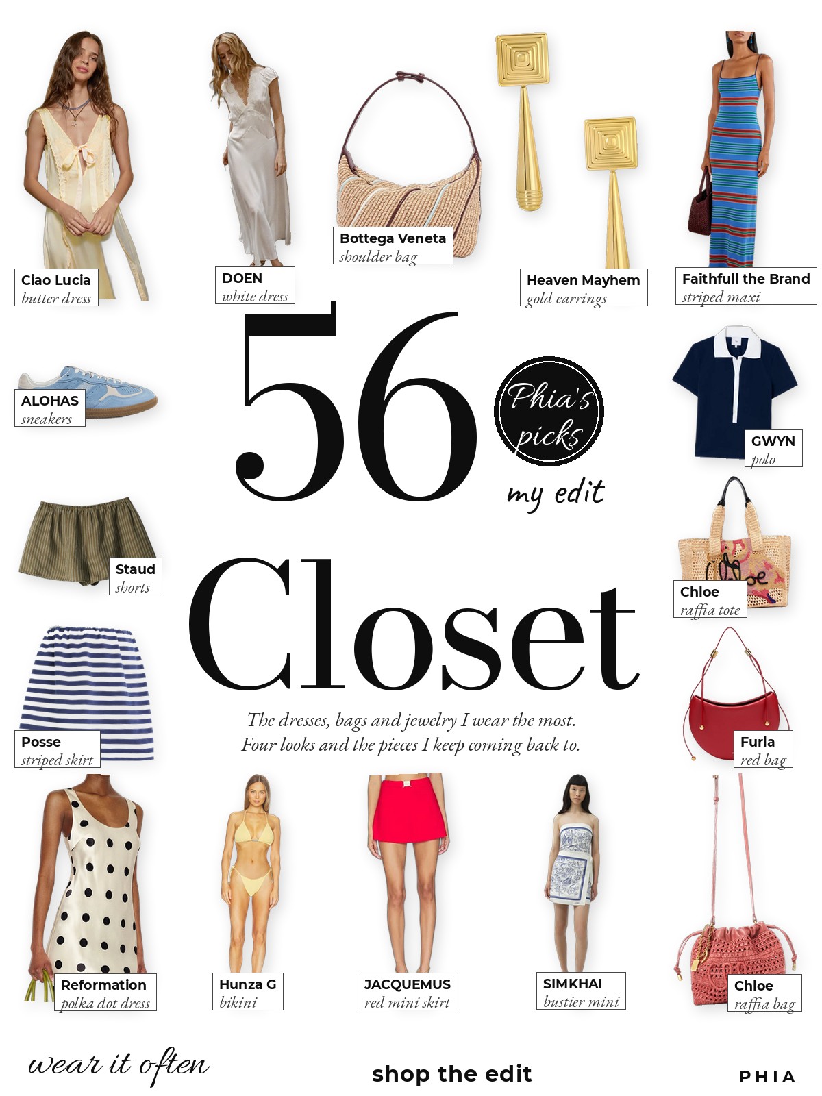 Inside Phoebe's Closet collage