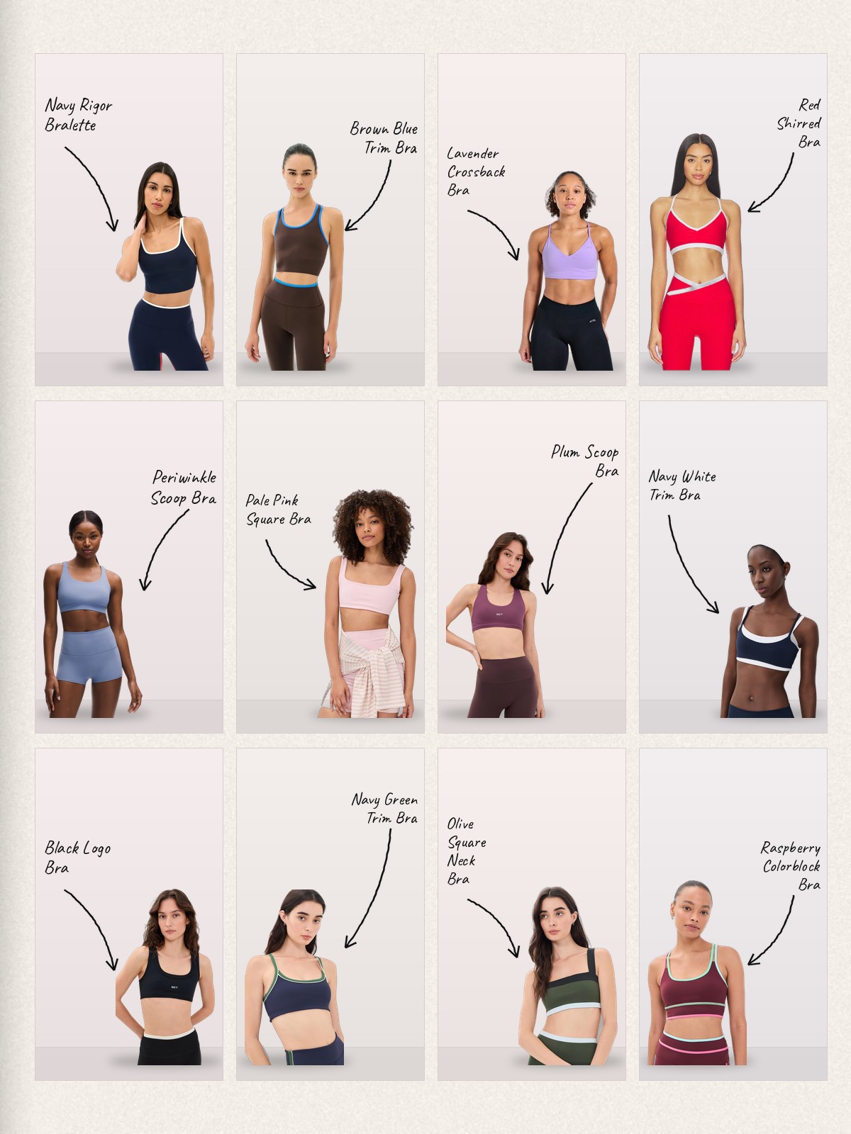 Sculpt Bra collage
