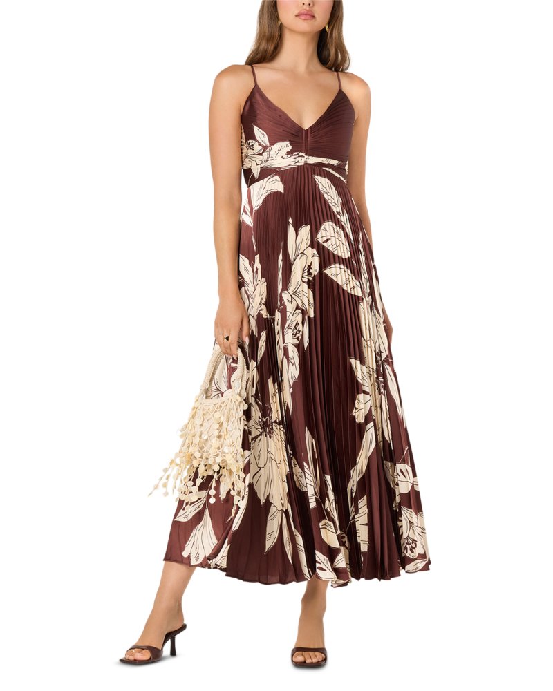Clea Pleated Maxi Dress