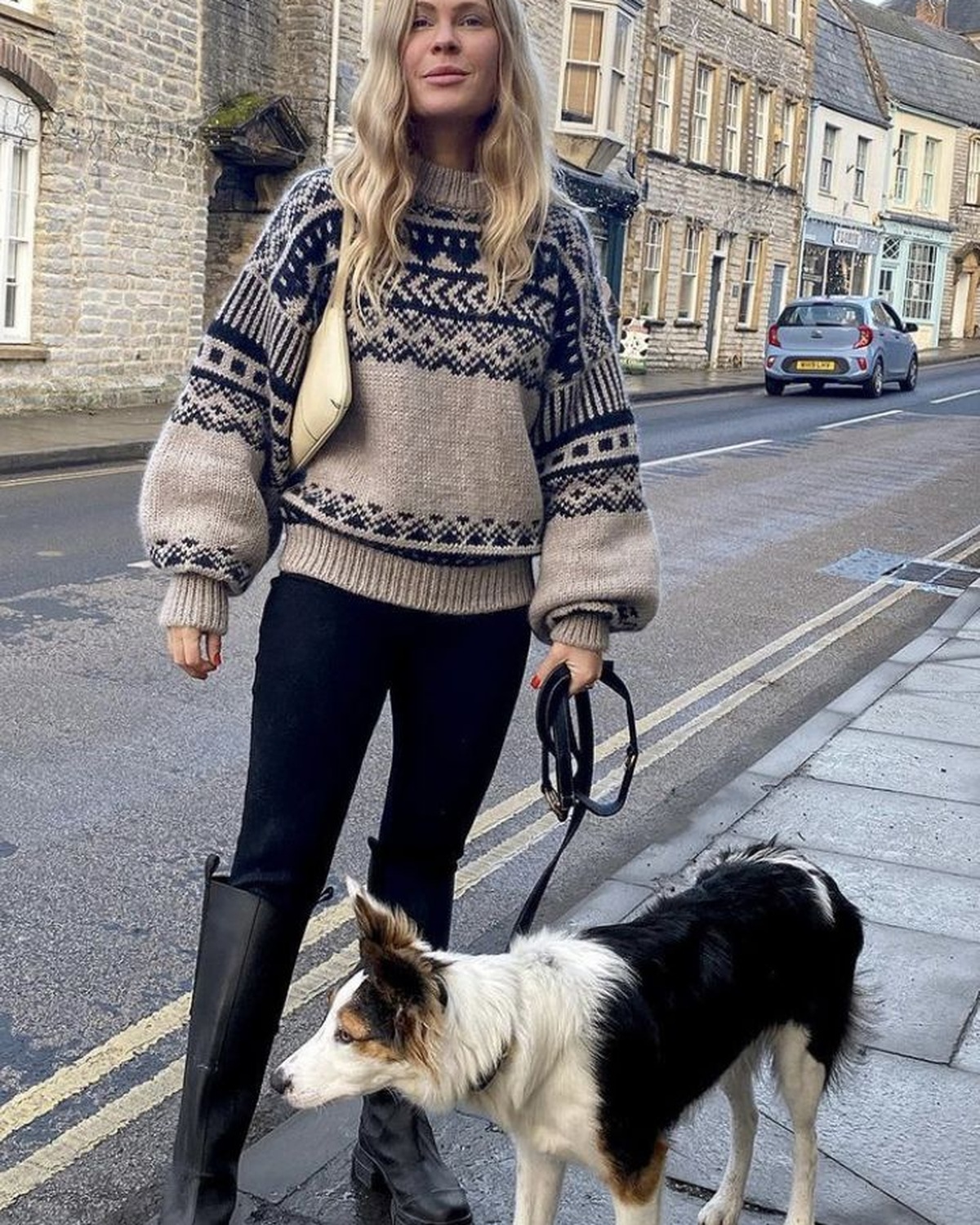 Fair Isle Sweaters: Cozy Patterned Knits in Cream, Oatmeal and Green