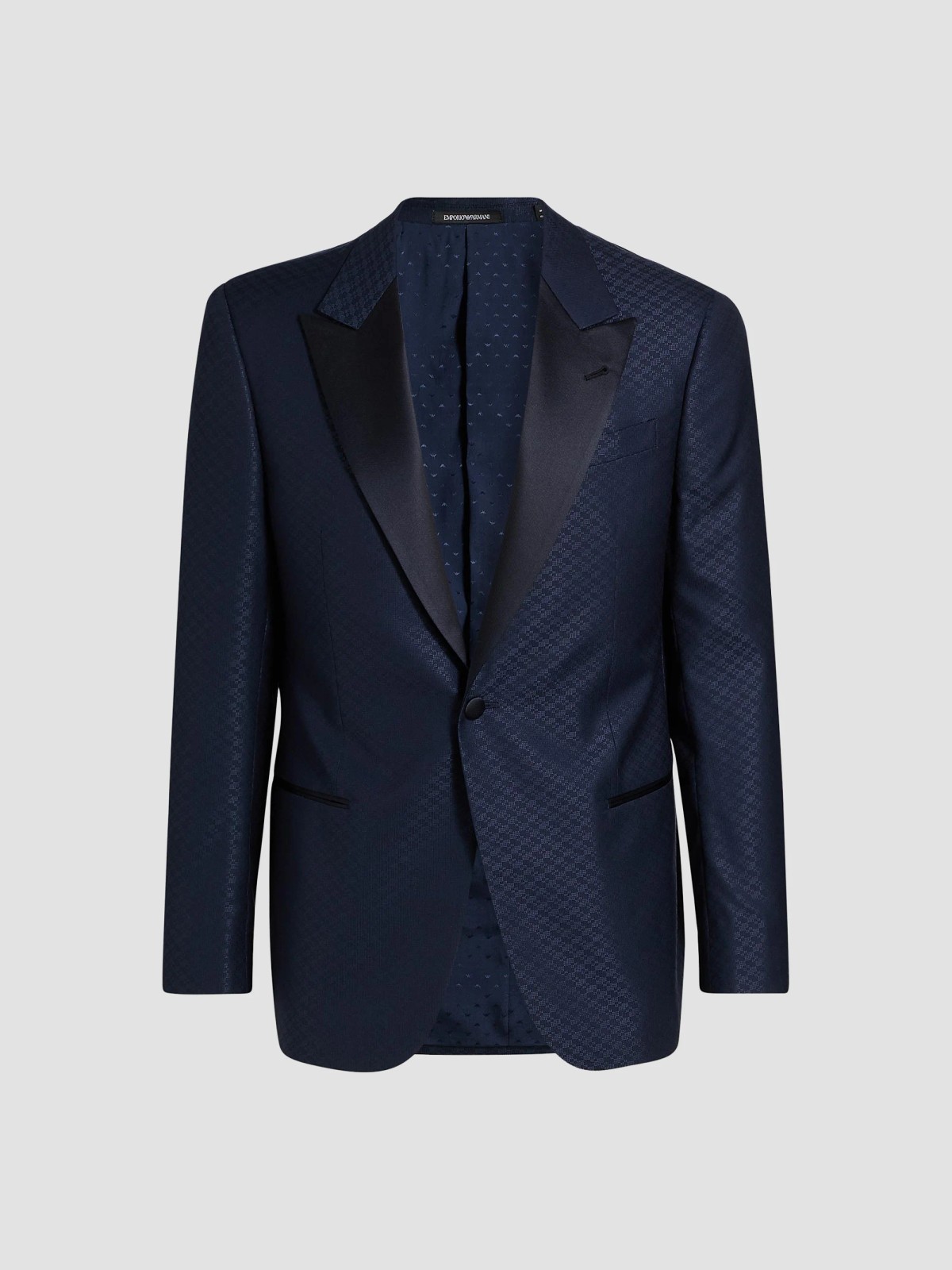 Diamond Grid Print Dinner Jacket