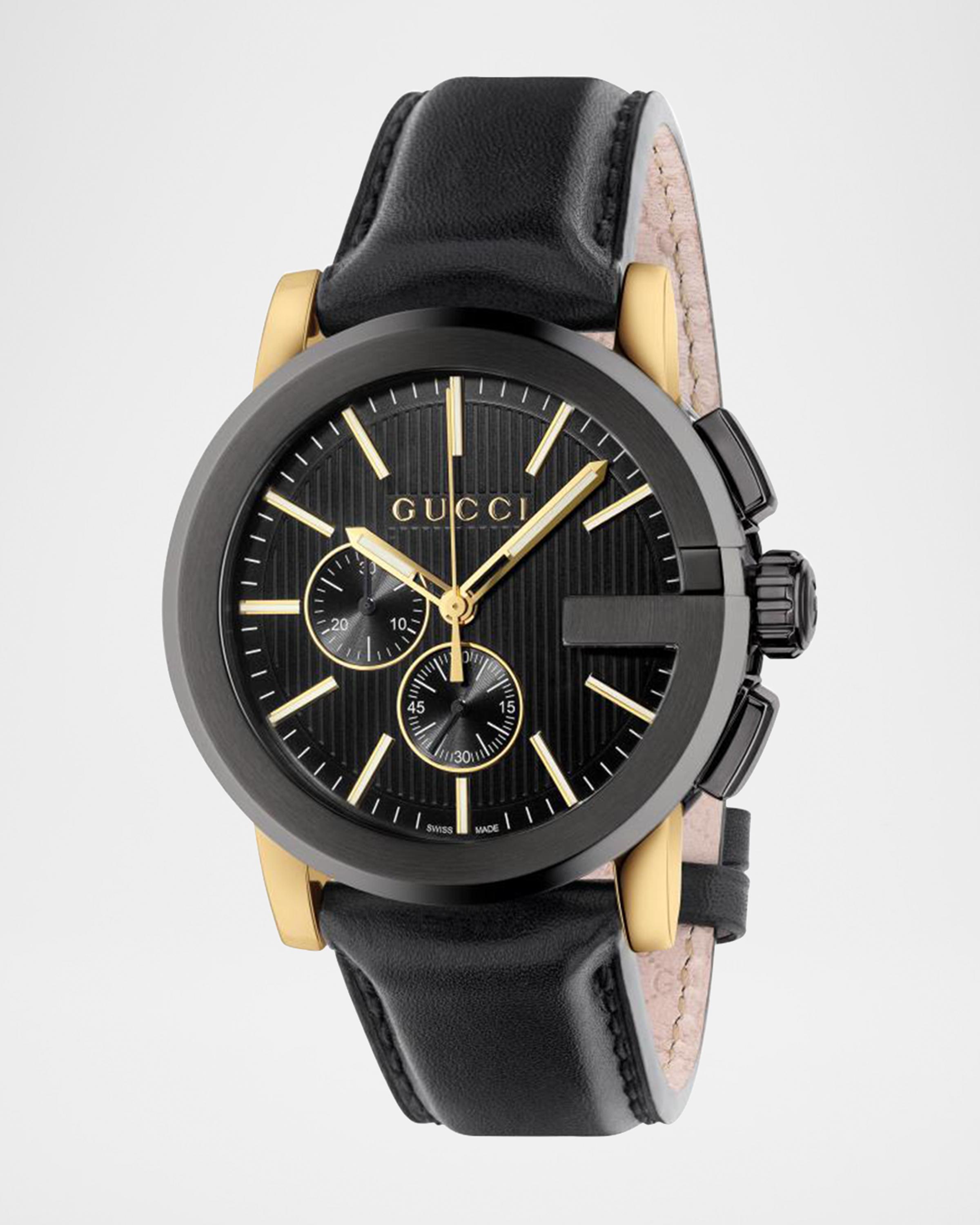 44mm G-Chrono Leather Watch