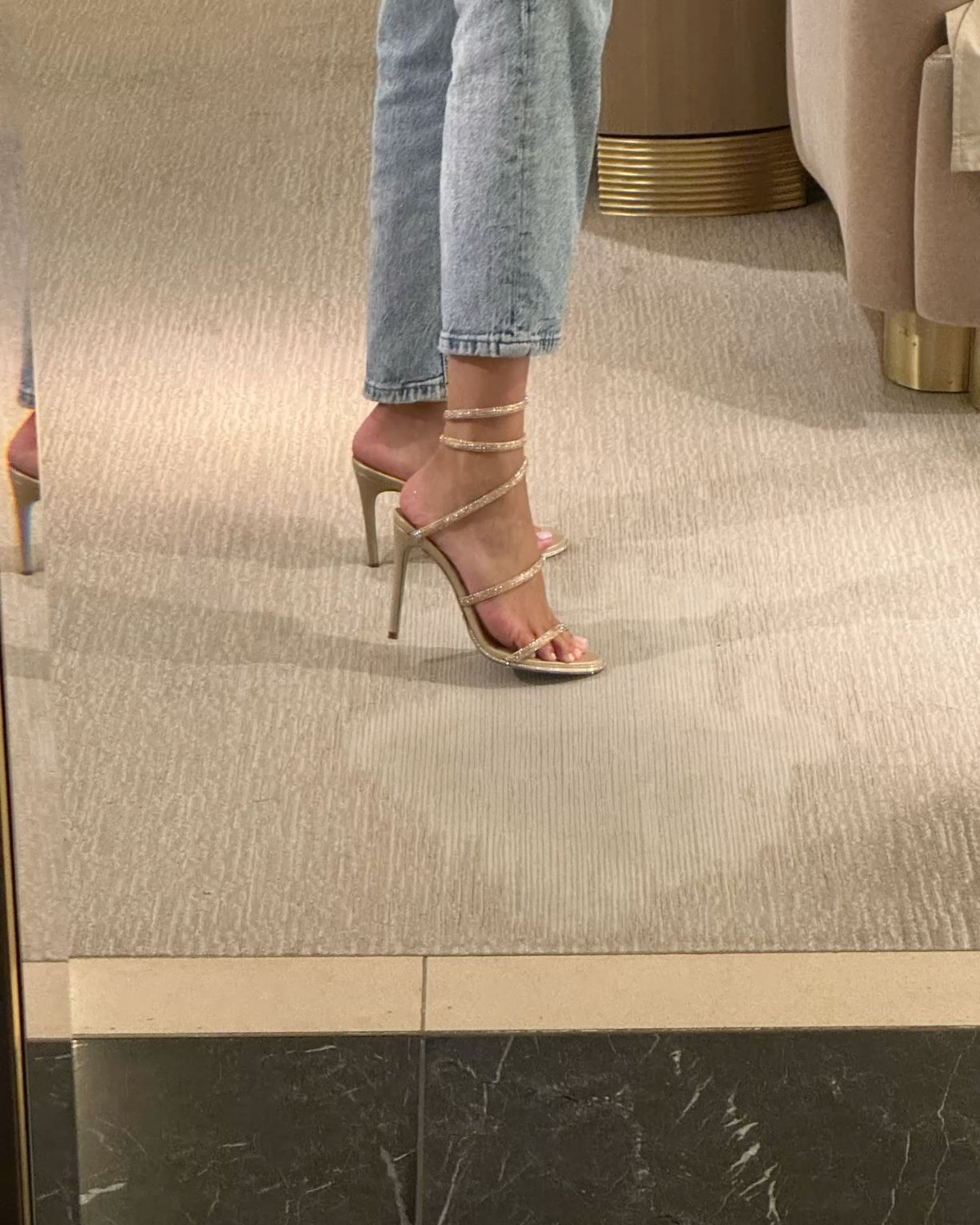 Rene Caovilla Heels Wrap The Ankle Like Jewellery