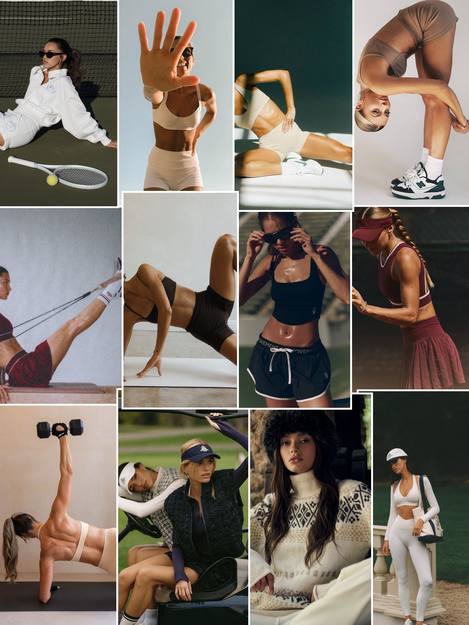 Designer sportswear and technical fashion looks