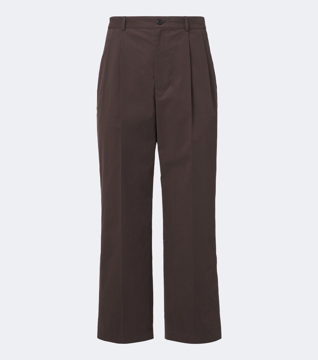 Nesper cotton canvas straight pants