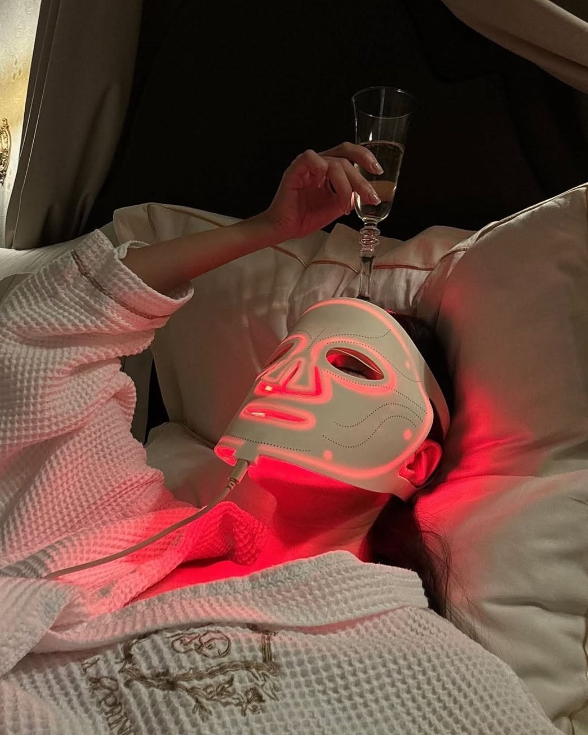 TheraFace Mask Glo, the LED Masks Beside It and the Tools and Serums I Pair With It