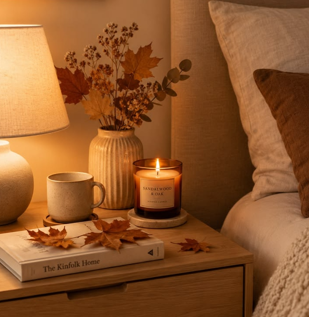 Fall Home Decor: Candles, Taper Holders, Wreaths and Throws