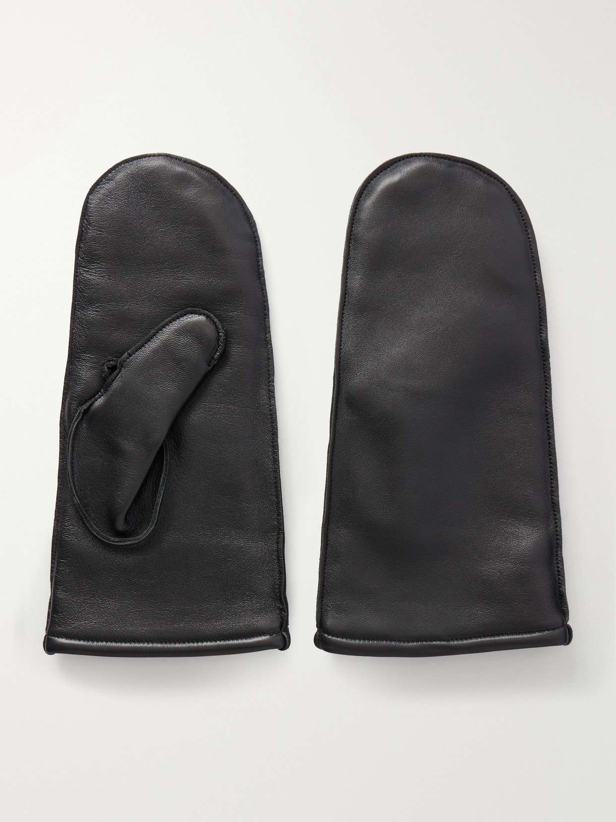 Niles leather mittens