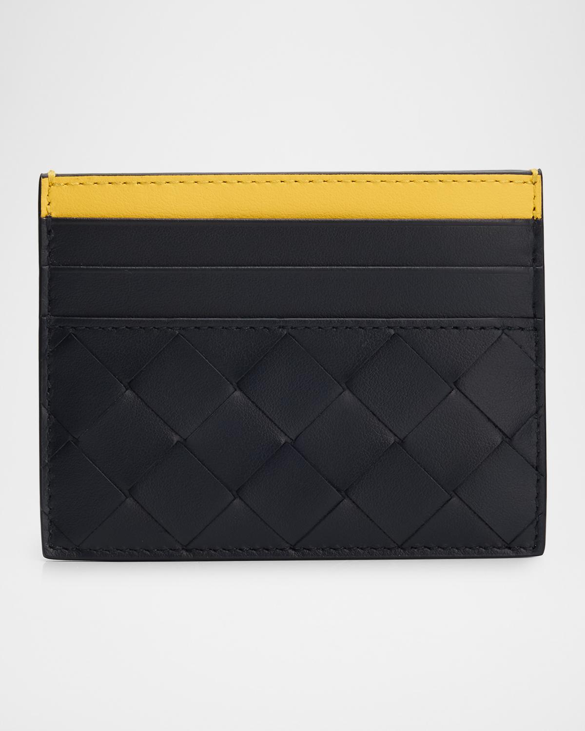 Bottega Veneta Men's Colorblock Leather Card Holder