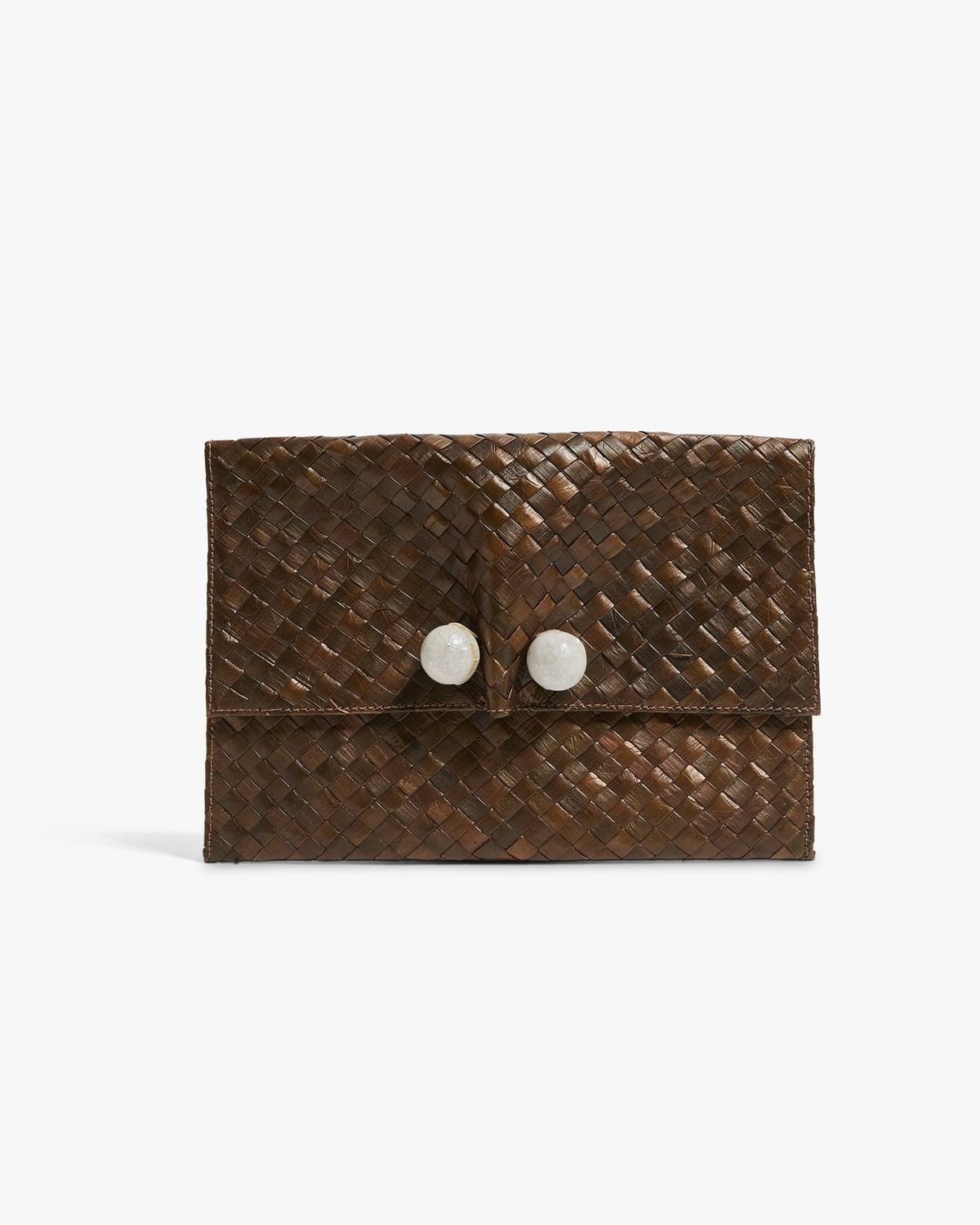 The Simone Clutch Chocolate