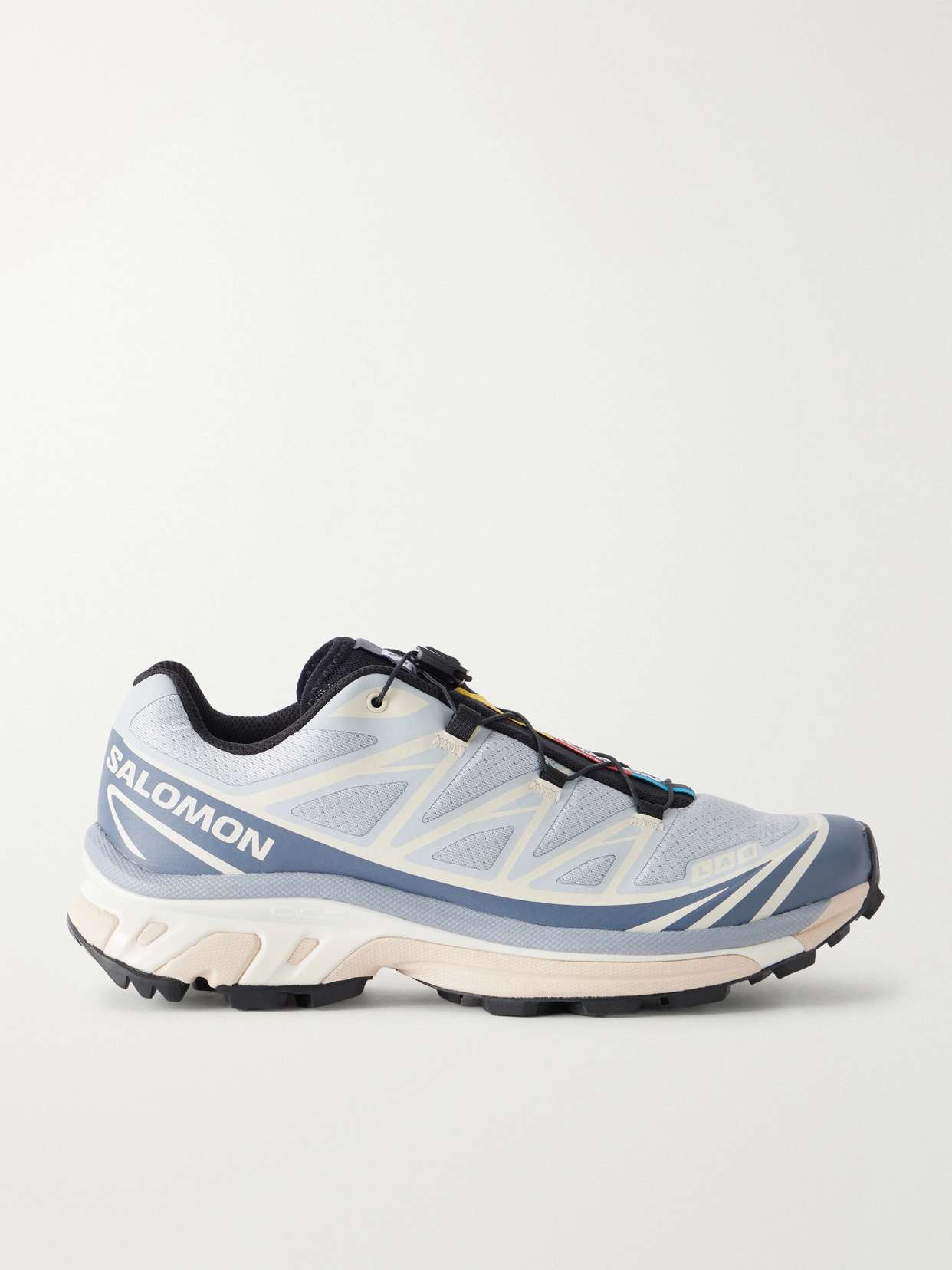 X-T6 rubber-trimmed mesh sneakers