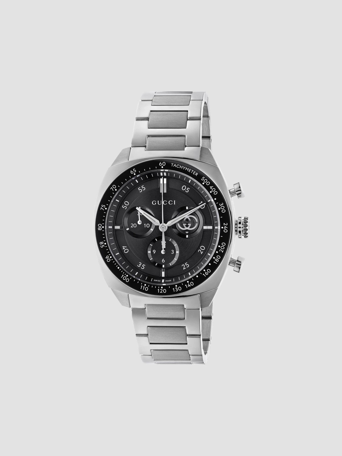 Interlocking G Stainless Steel Chronograph Watch/41MM