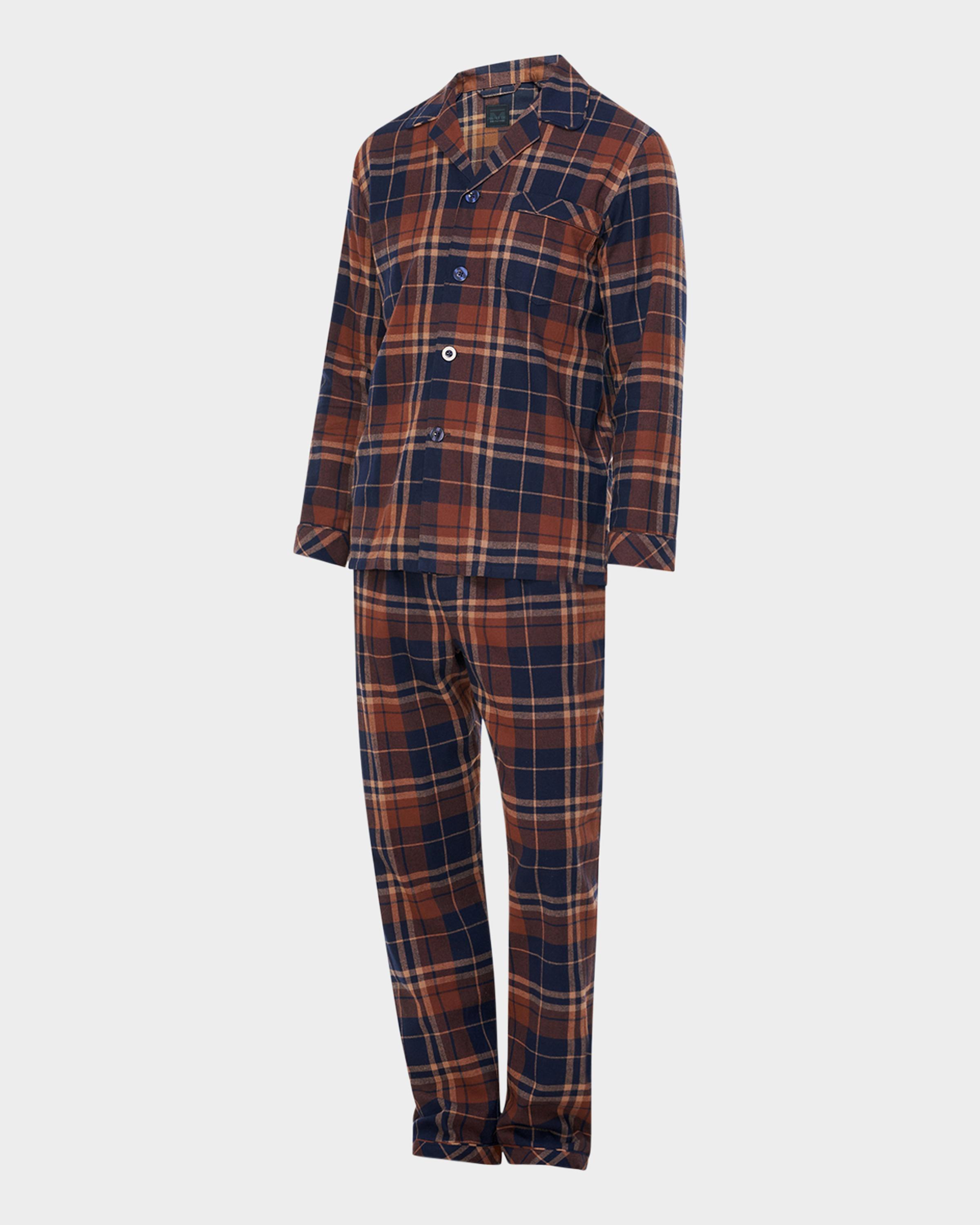 Men's Flannel Long Pajama Set