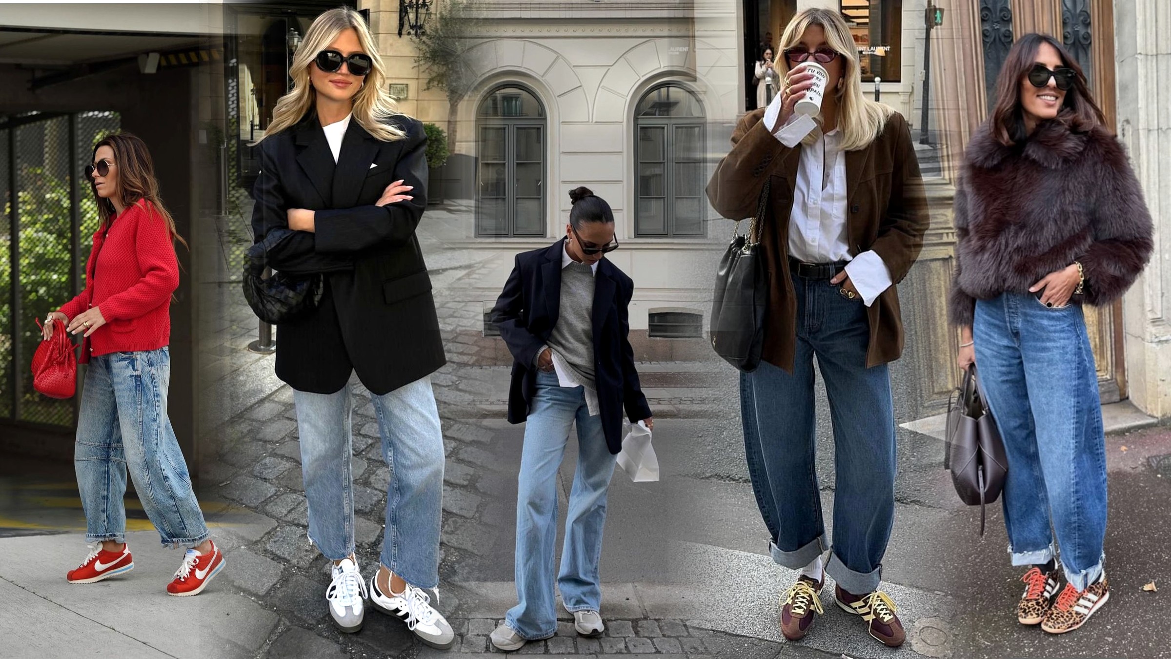 Sneakers and Jeans Outfits for Fall