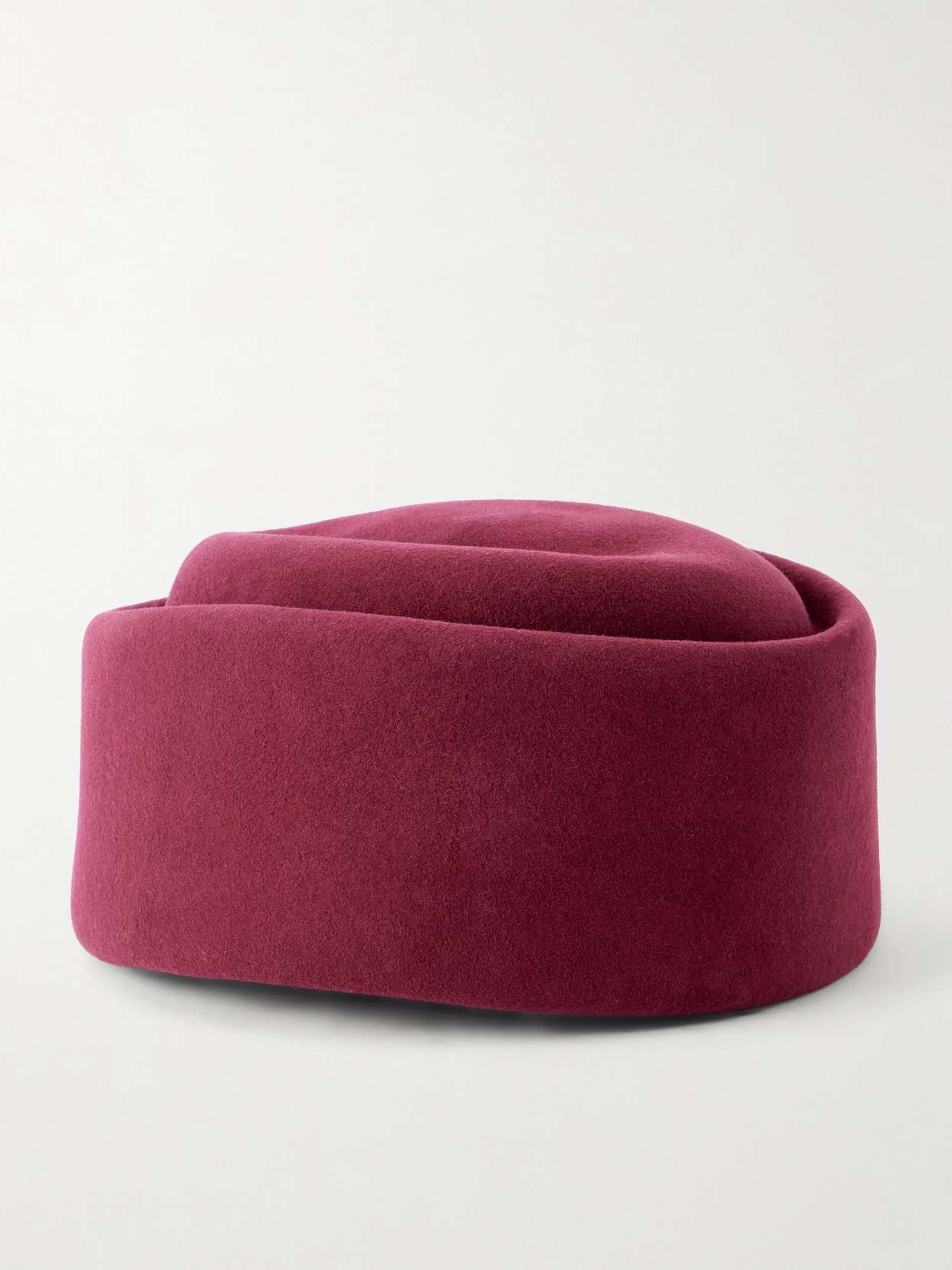 Odette wool-felt pillbox hat
