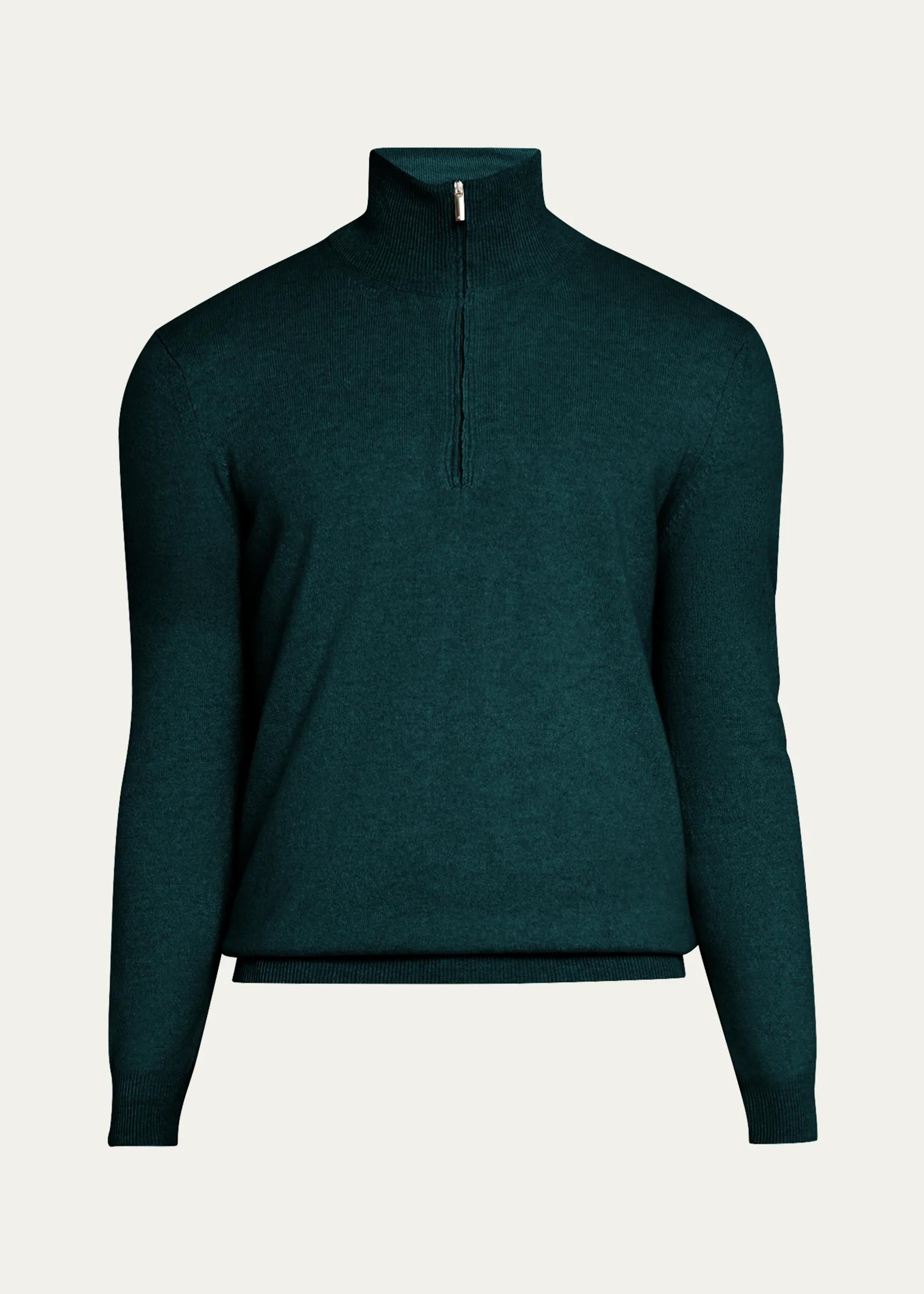 Men's Cashmere Half-Zip Sweater