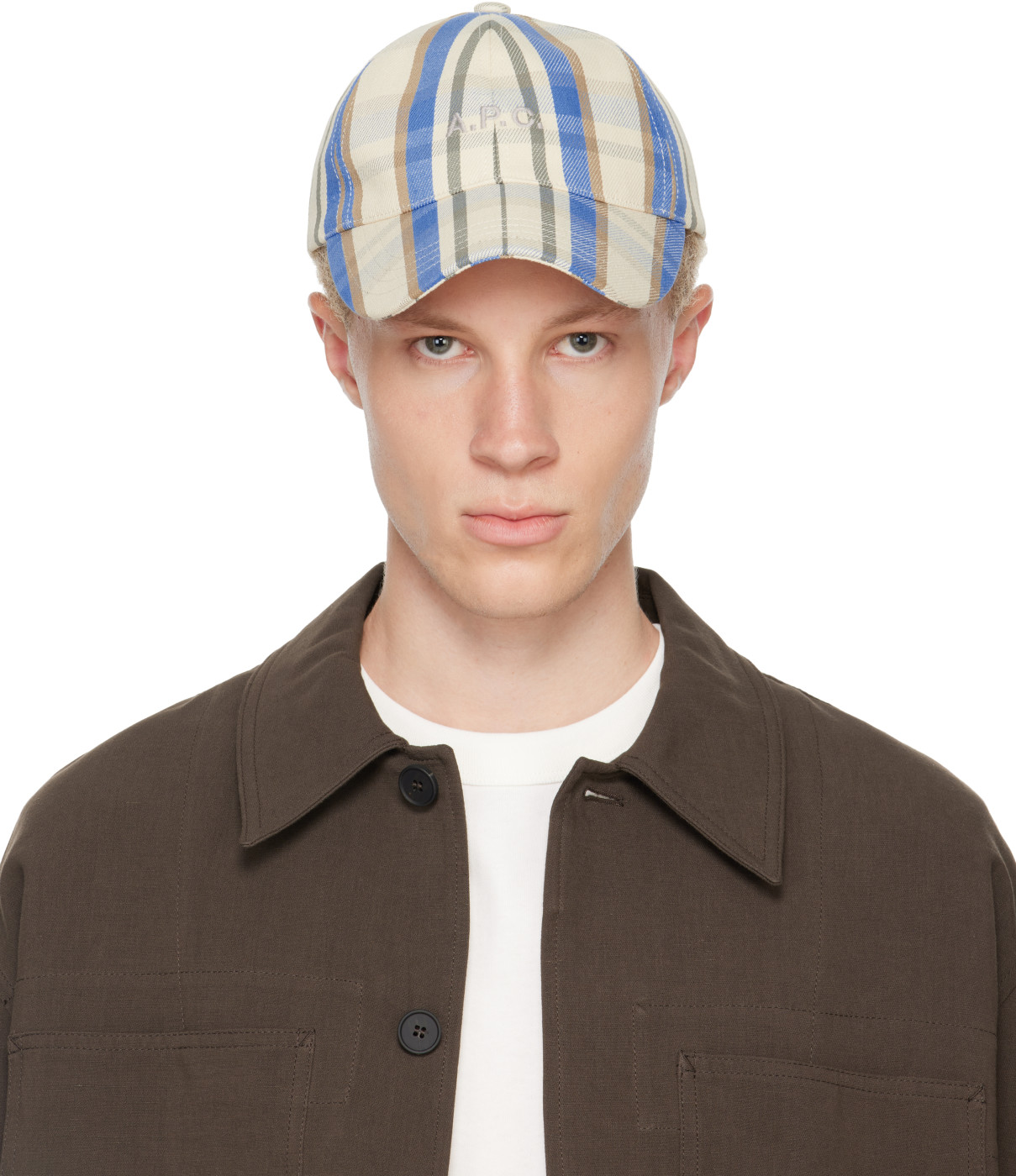 Off-White & Blue Charlie Baseball Cap