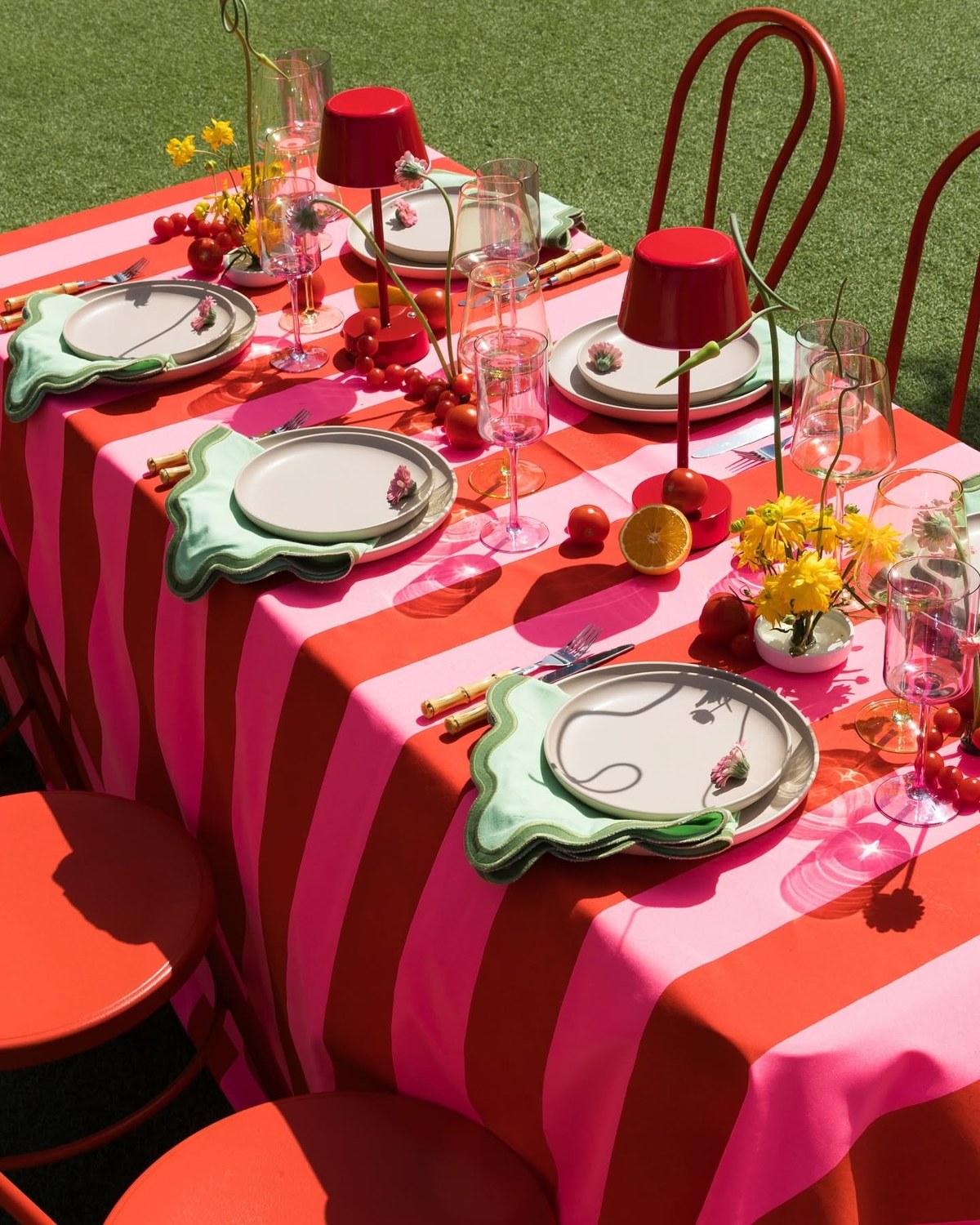 MacKenzie-Childs Dupe: A Black-and-White Check Look for Your Fall Table