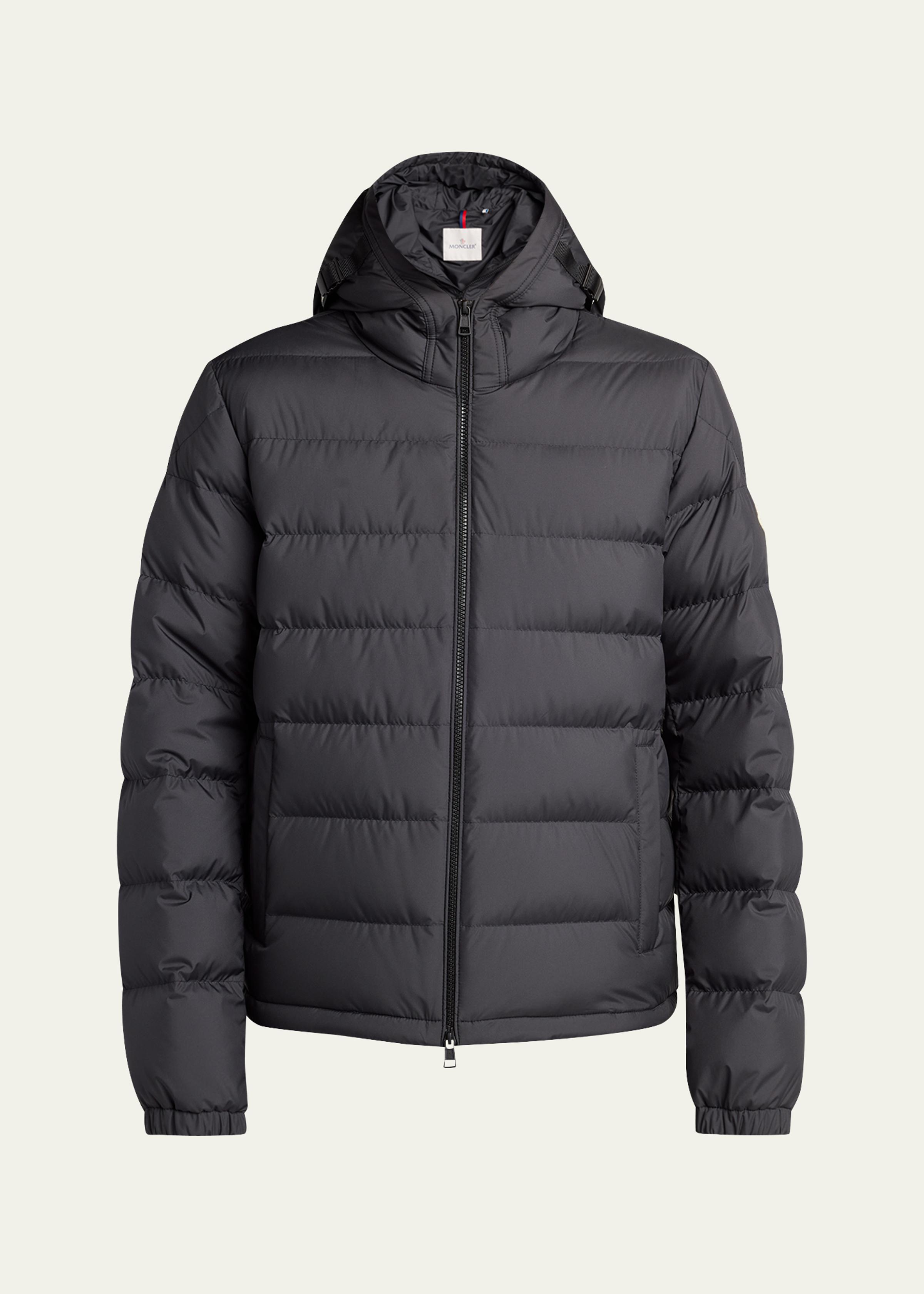 Men's Quilted Down Hooded Jacket