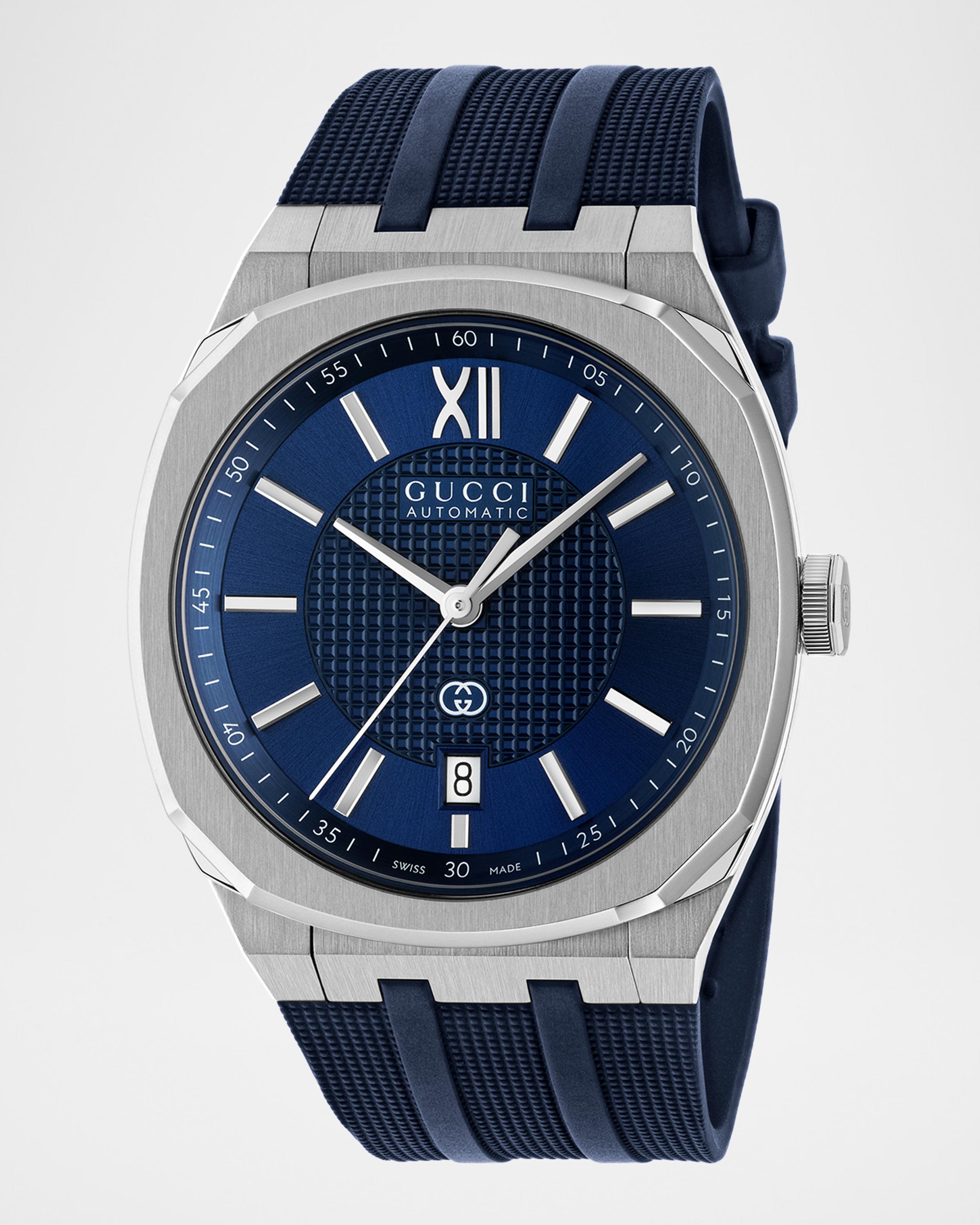 Gucci 25H Rubber-Strap Watch, 40mm