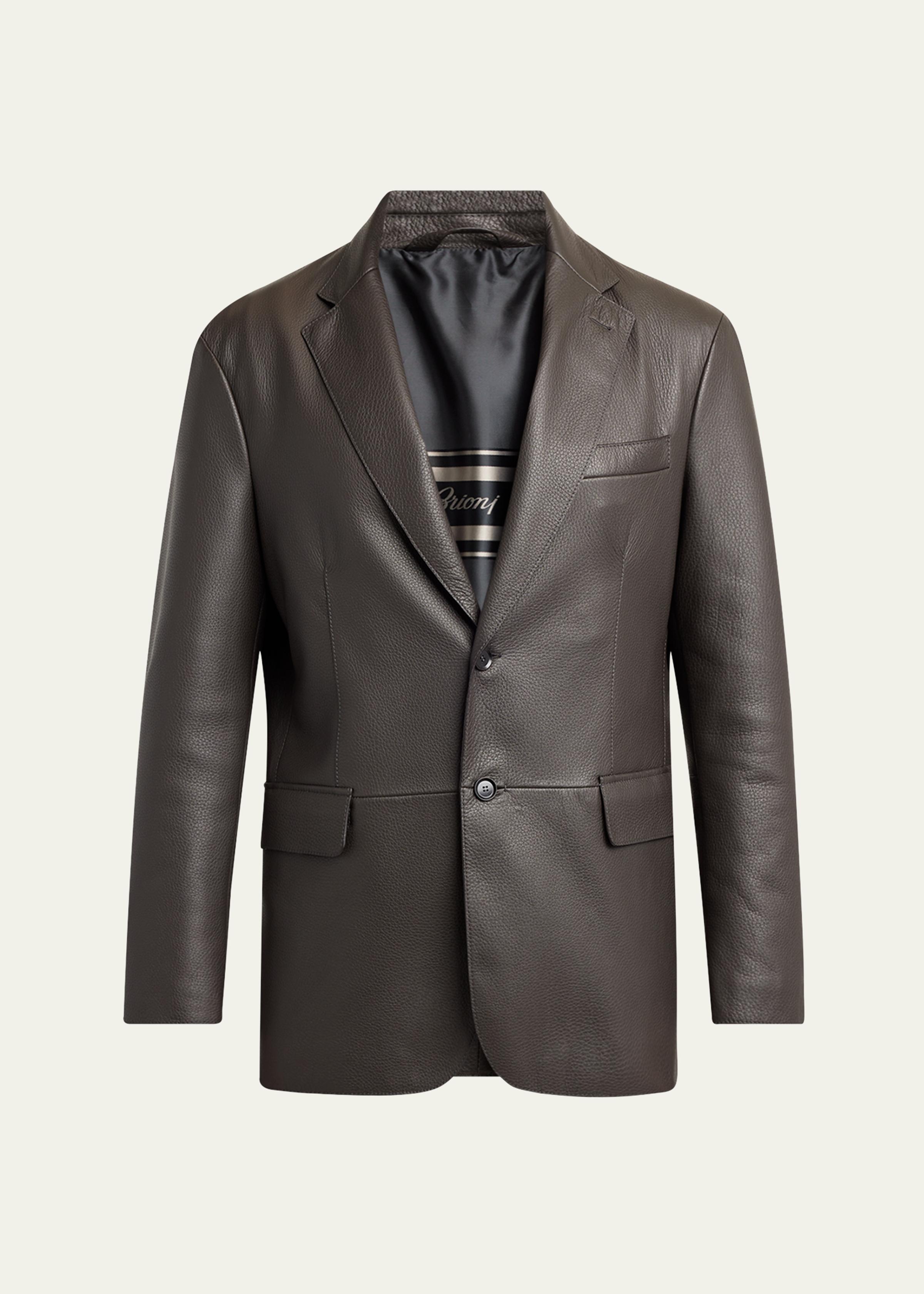 Men's Monti Deerskin Single-Breasted Blazer