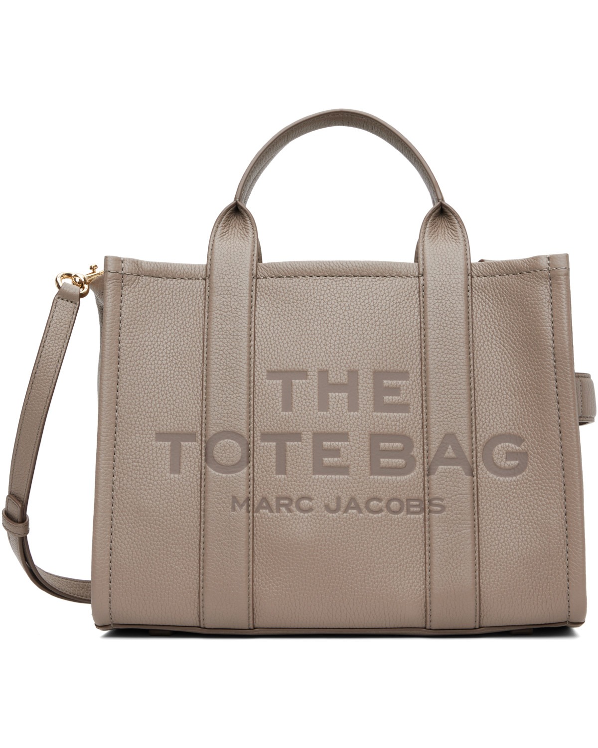 Gray 'The Leather Medium' Tote