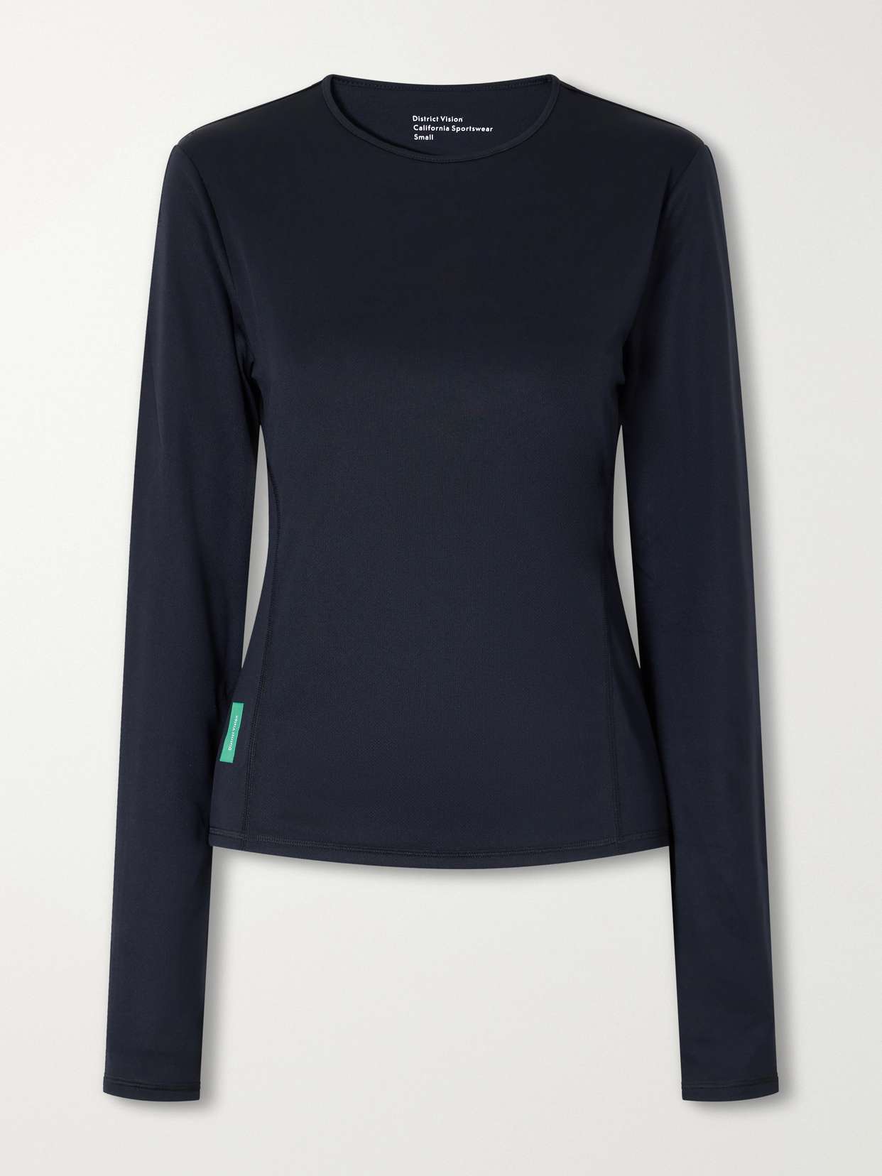 Logo-appliquéd paneled recycled jersey T-shirt