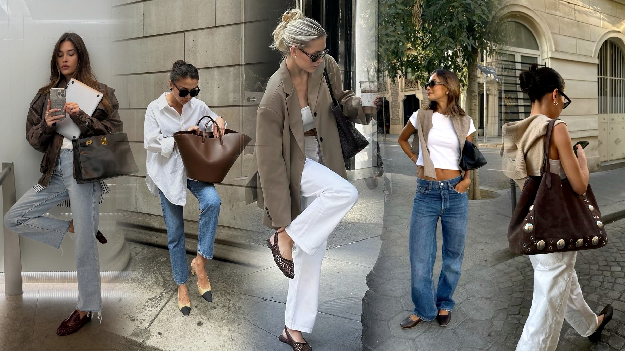 Brown Ballet Flats Outfits for Fall