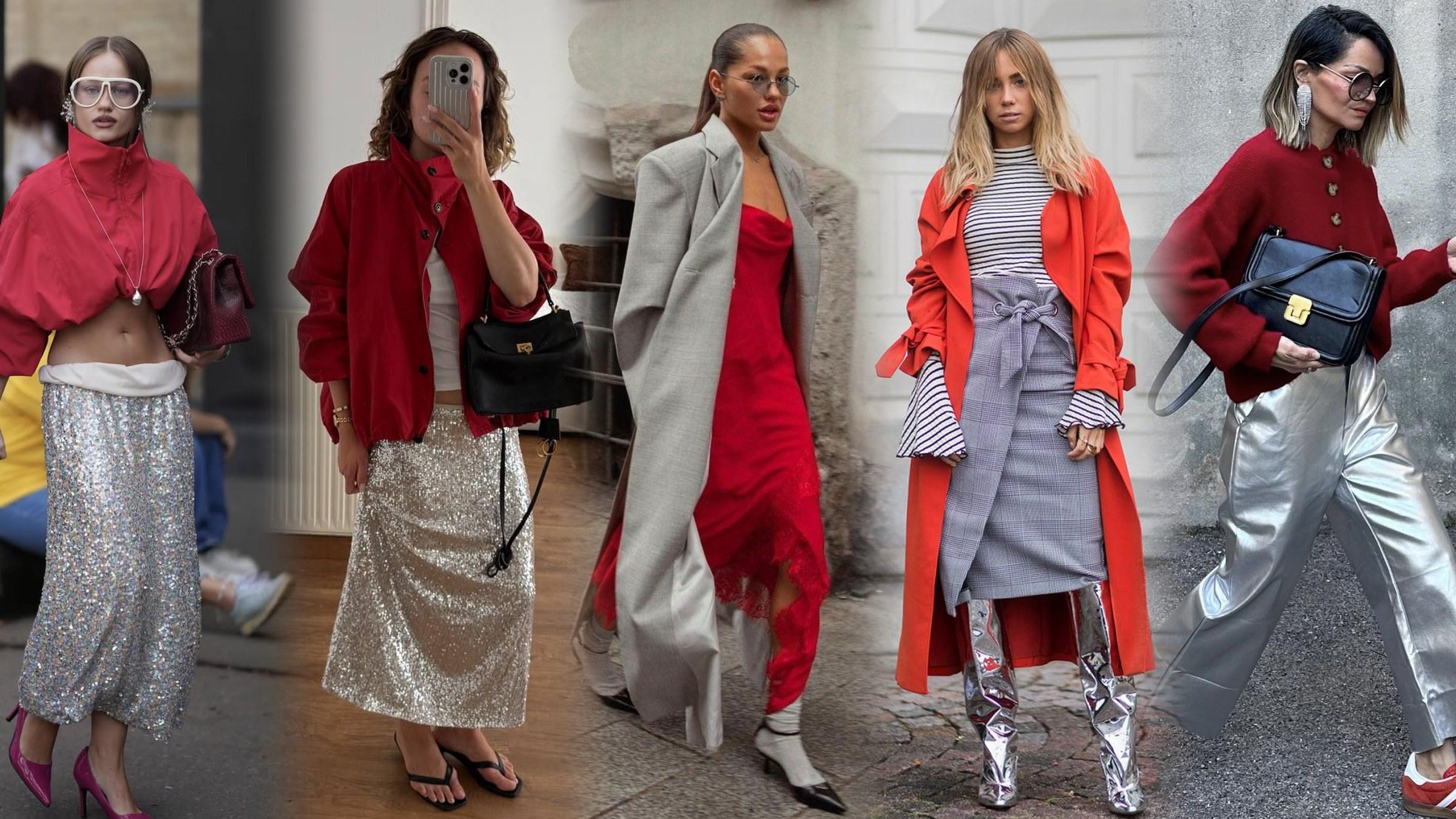 Red and Silver Combination Outfits: 4 Looks to Try This Fall