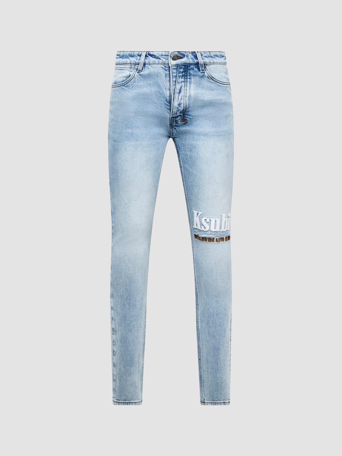 Van Winkle Kristal Logo Skinny Jeans