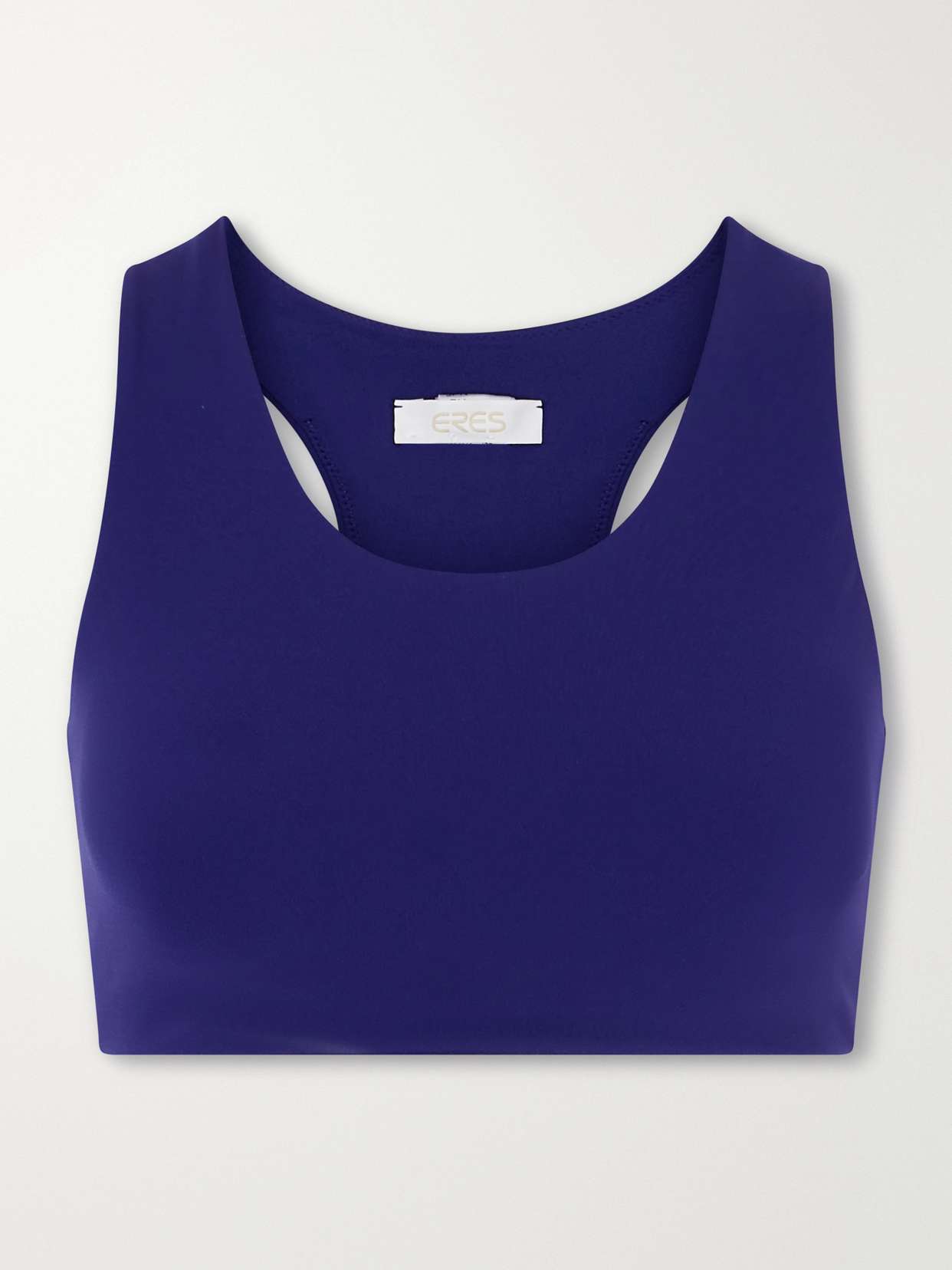 Marie-José cutout embroidered stretch-jersey sports bra