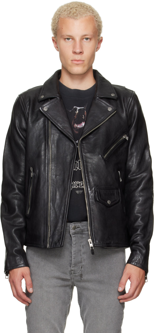 Black Capitol Leather Jacket