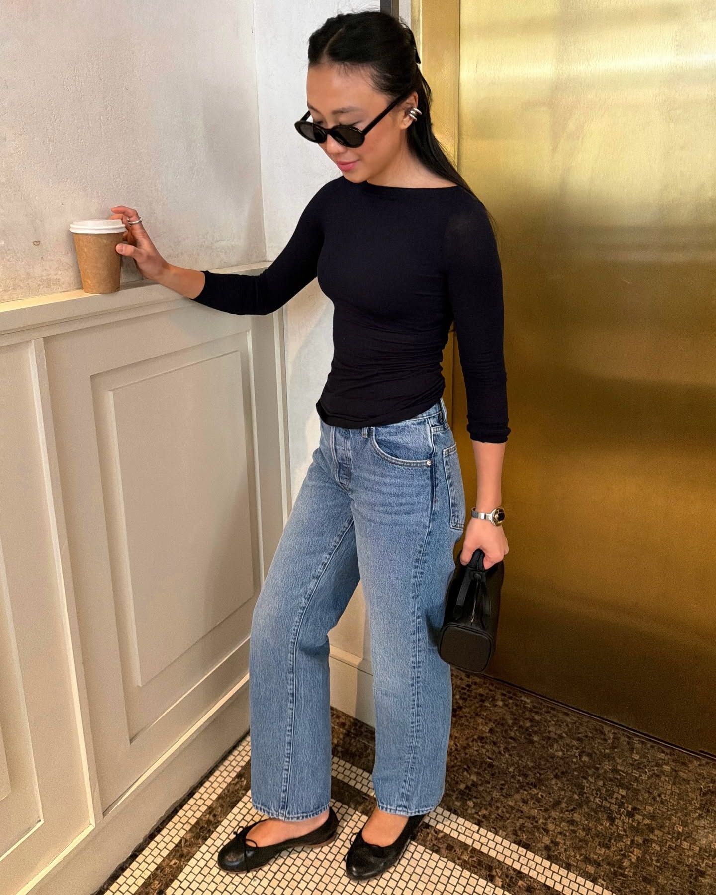 Black Flats Outfits, From Workday to Evening