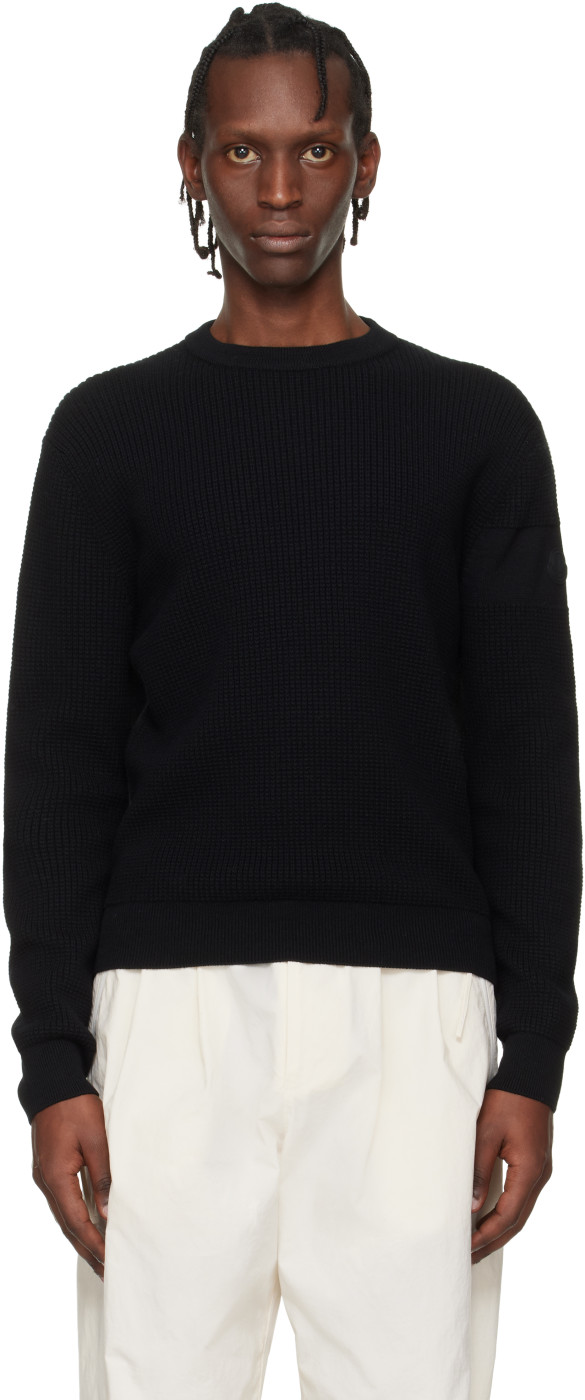 Black Matt Crewneck Sweater
