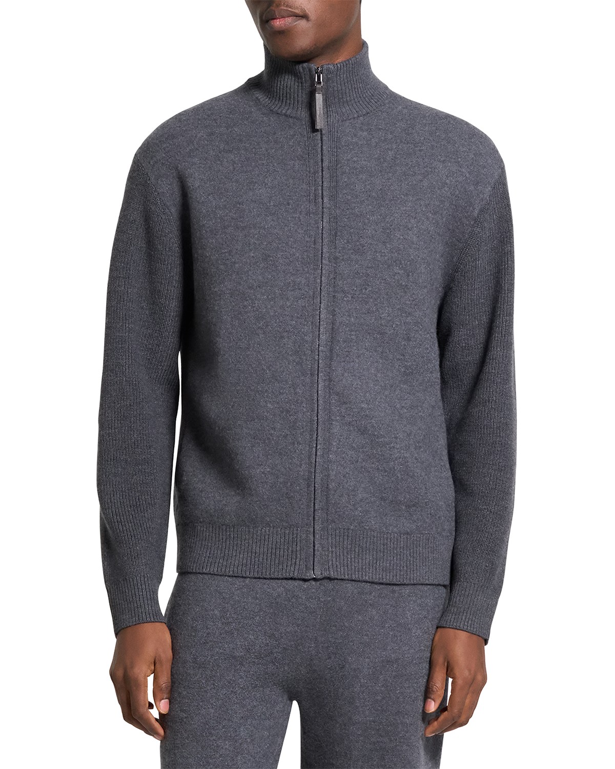 Long Sleeve Relaxed Fit Wool Turtle Neck Sweater