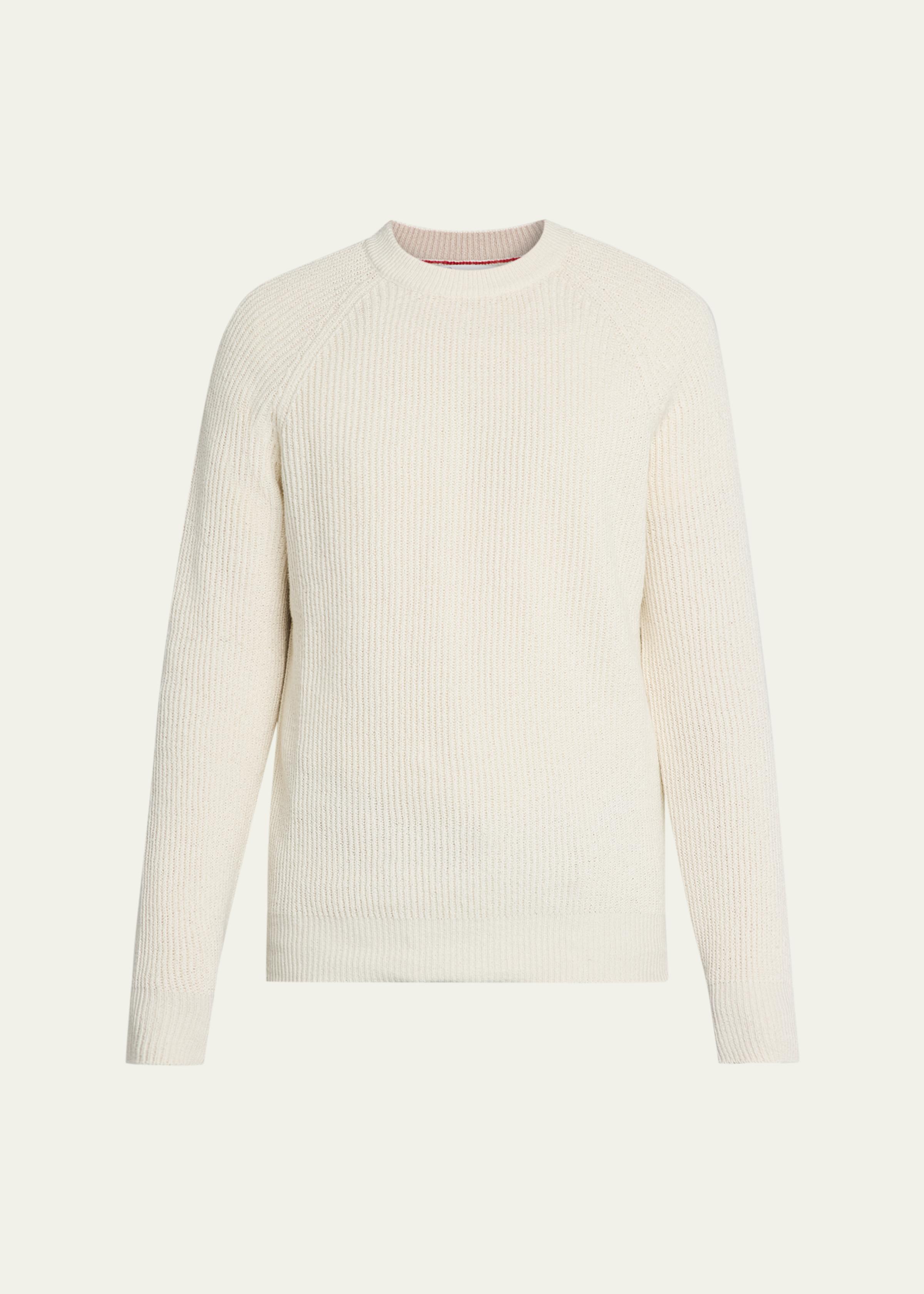 Men's Cotton Rib Crewneck Sweater