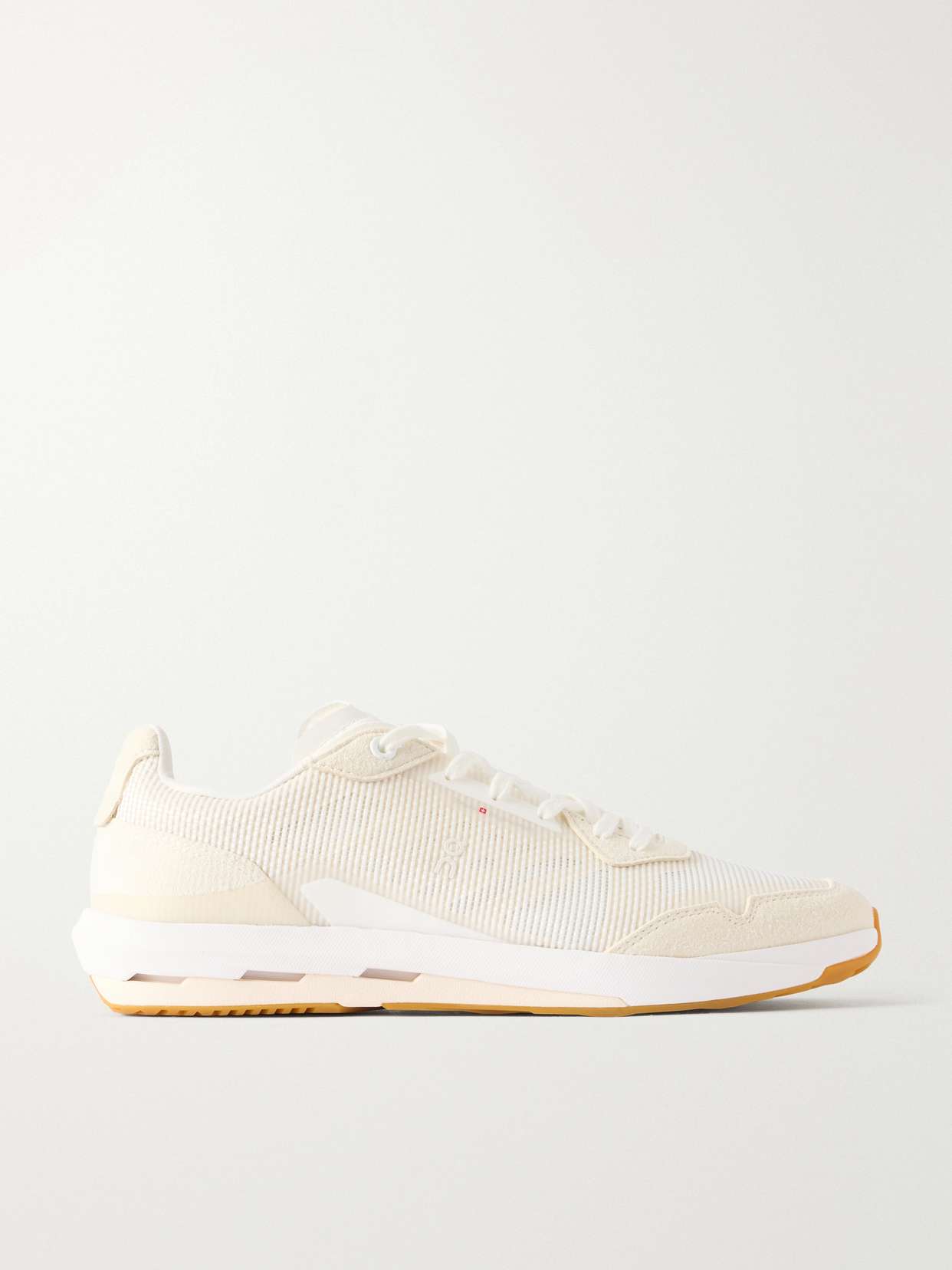 Cloud Muse suede-trimmed mesh sneaker