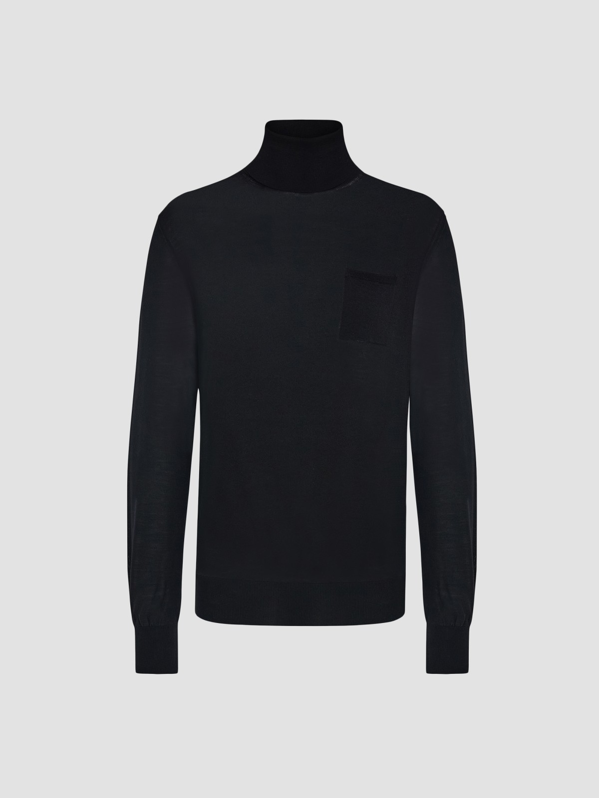 Mock Turtleneck Wool Sweater