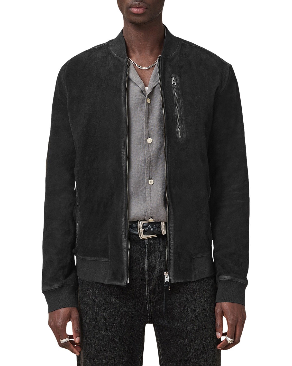 Kemble Suede Bomber Jacket