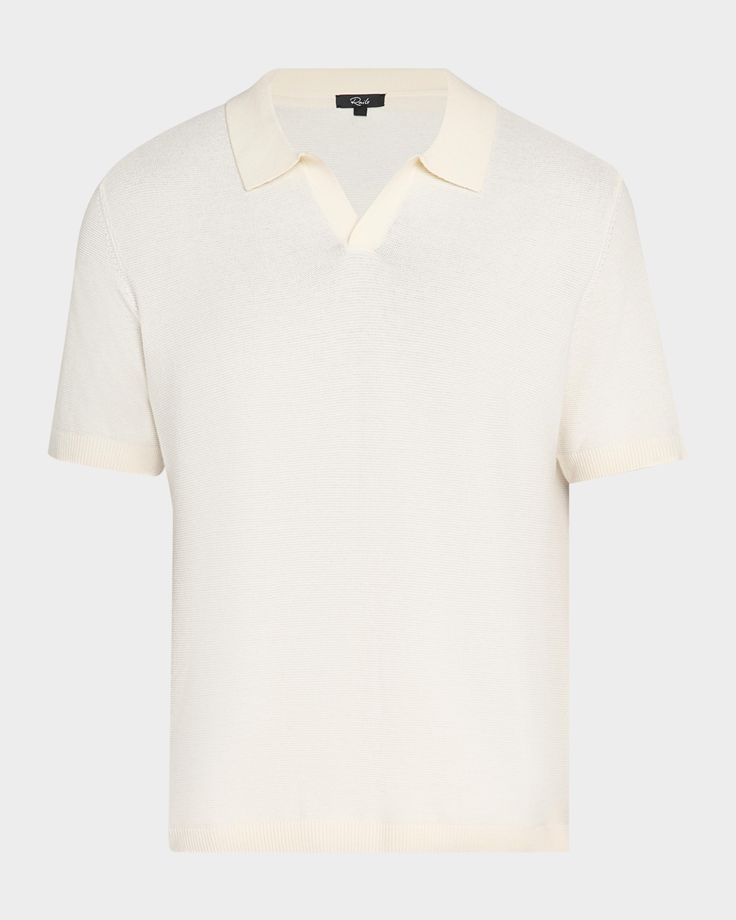 Men's Baker Cotton Knit Short-Sleeve Polo Sweater