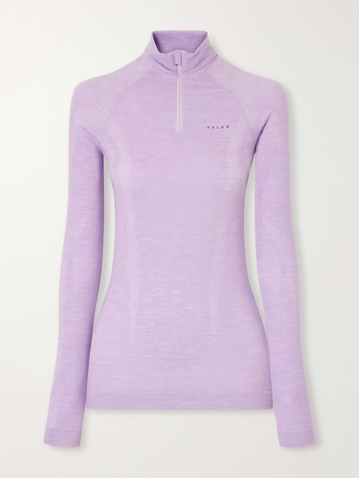 Stretch wool-blend base layer